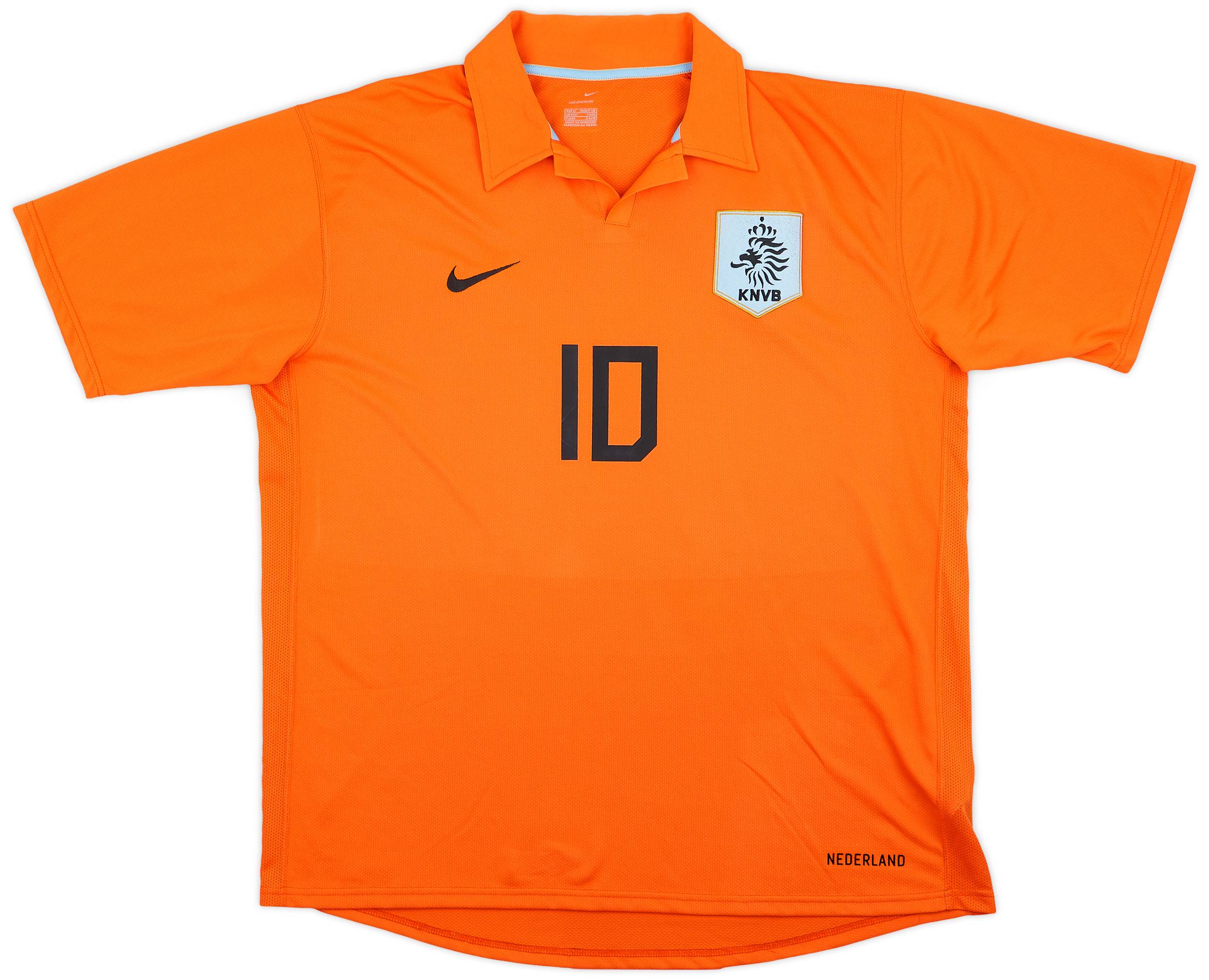 2006-08 Netherlands Home Shirt Van der Vaart #10 - 9/10 - (XL)
