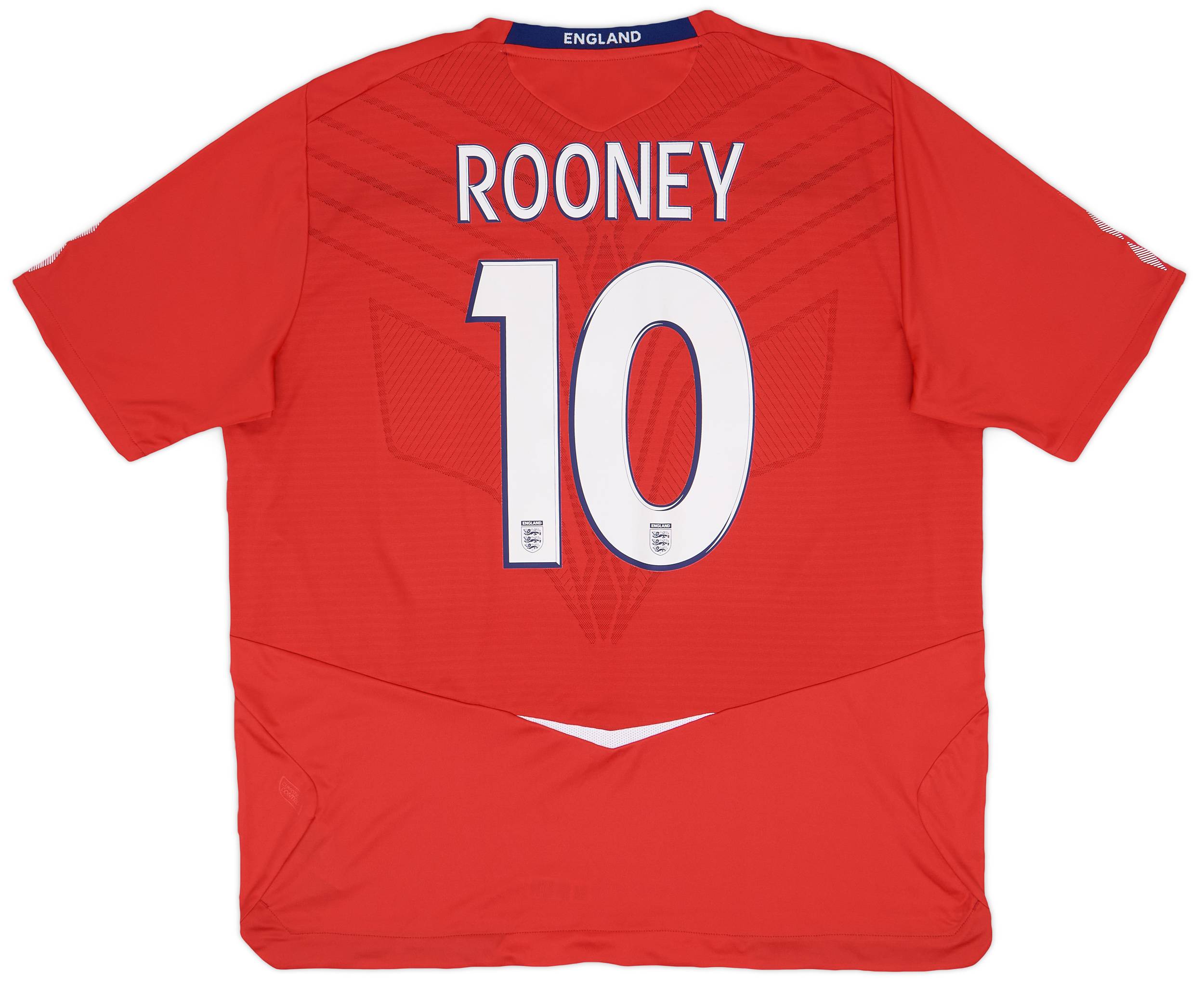 2008-10 England Away Shirt Rooney #10 - 9/10 - (XXL)