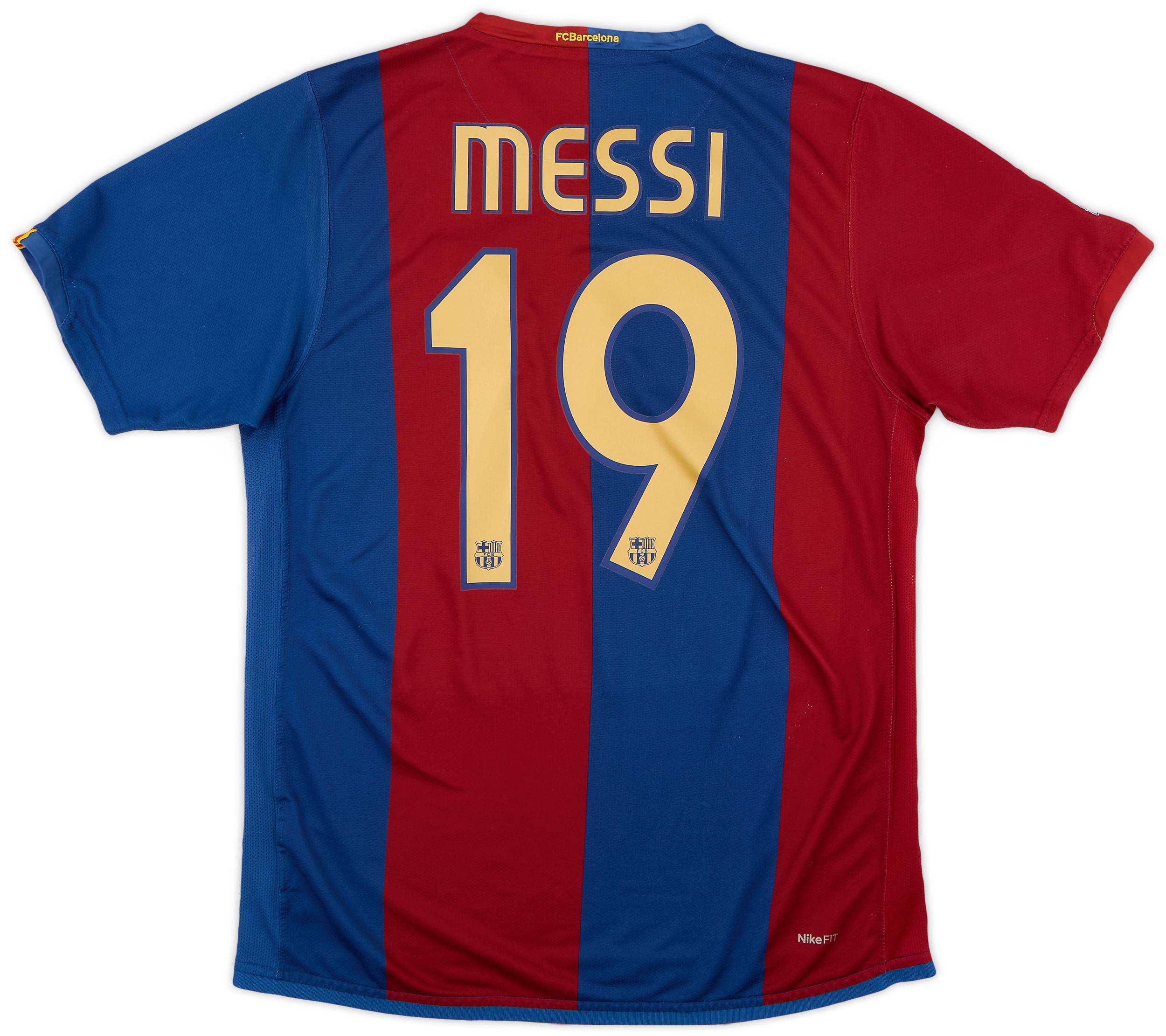 2006-07 Barcelona Home Shirt Messi #19 - 8/10 - (M)