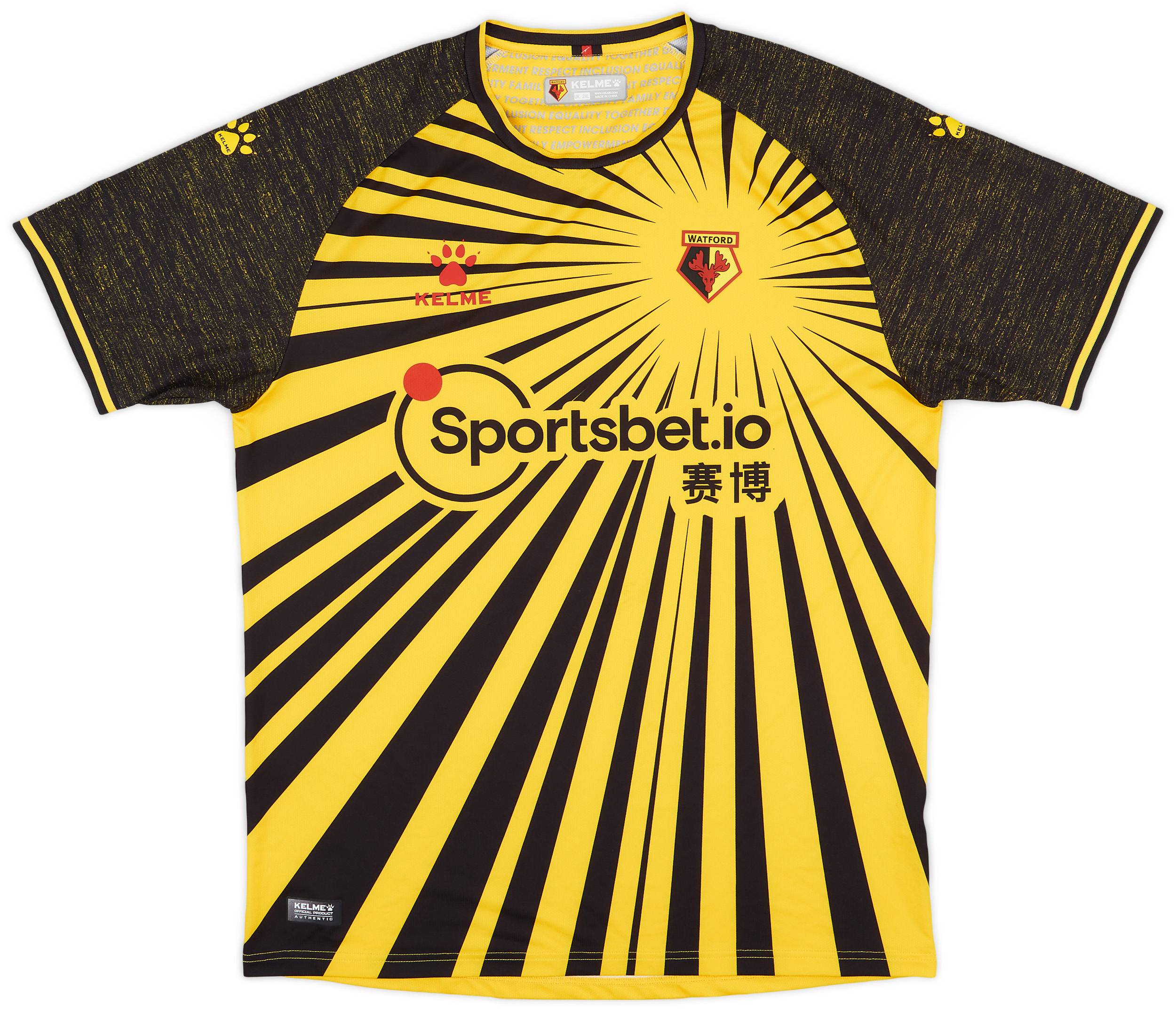 2020-21 Watford Home Shirt - 8/10 - (XXL)