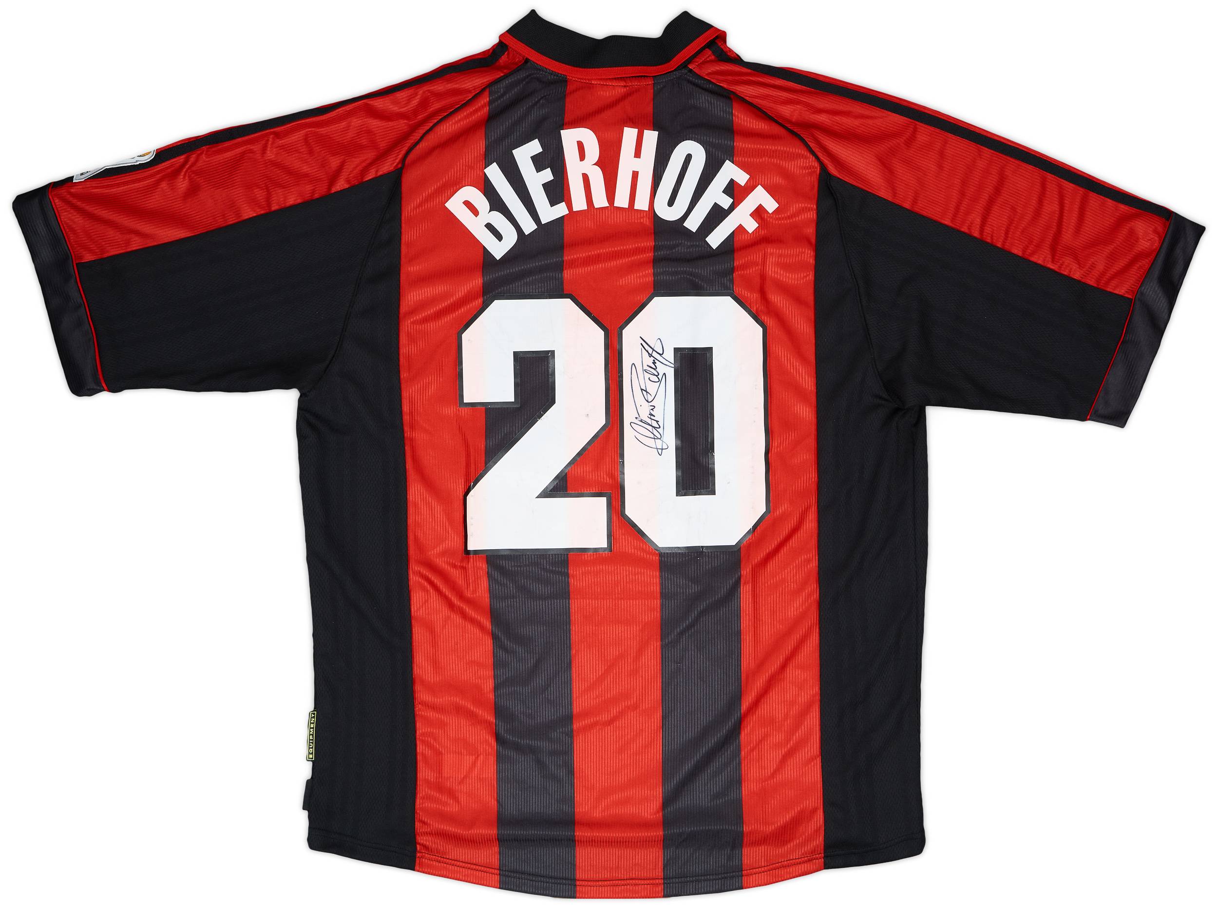 1998-00 AC Milan Player Issue Signed Home Shirt Bierhoff #20