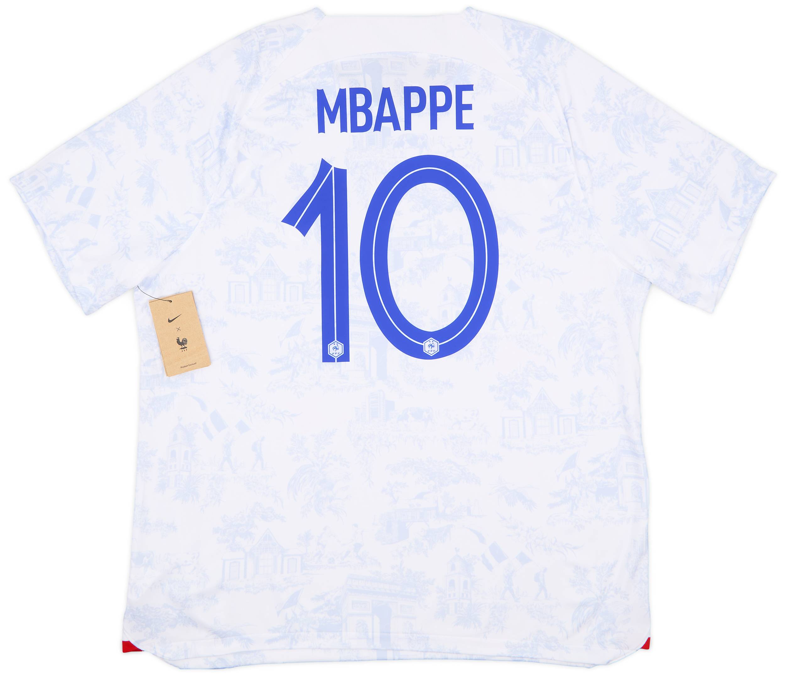 2022-23 France Away Shirt Mbappe #10 (XXL)