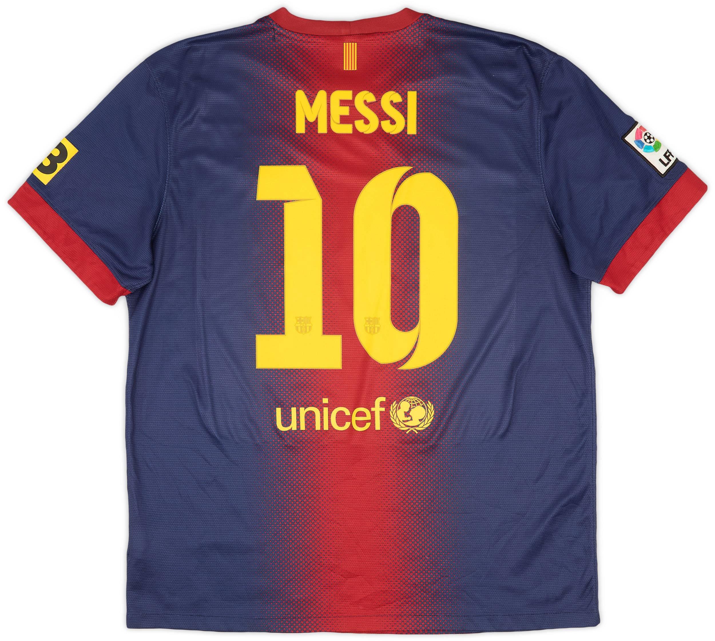 2012-13 Barcelona Home Shirt Messi #10 - 8/10 - (XL)