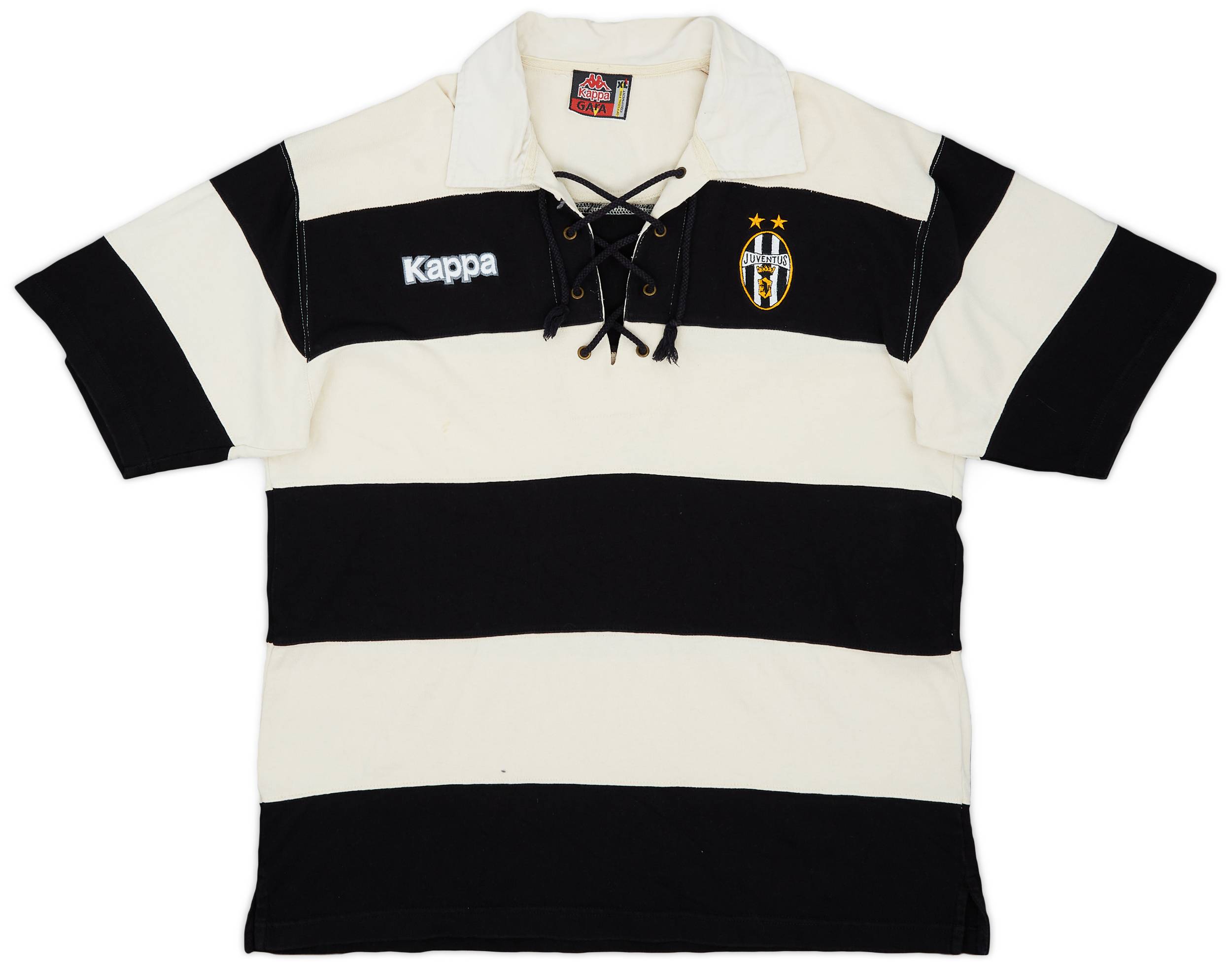 1997-98 Juventus Kappa Laced Polo Shirt - 5/10 - (XL)