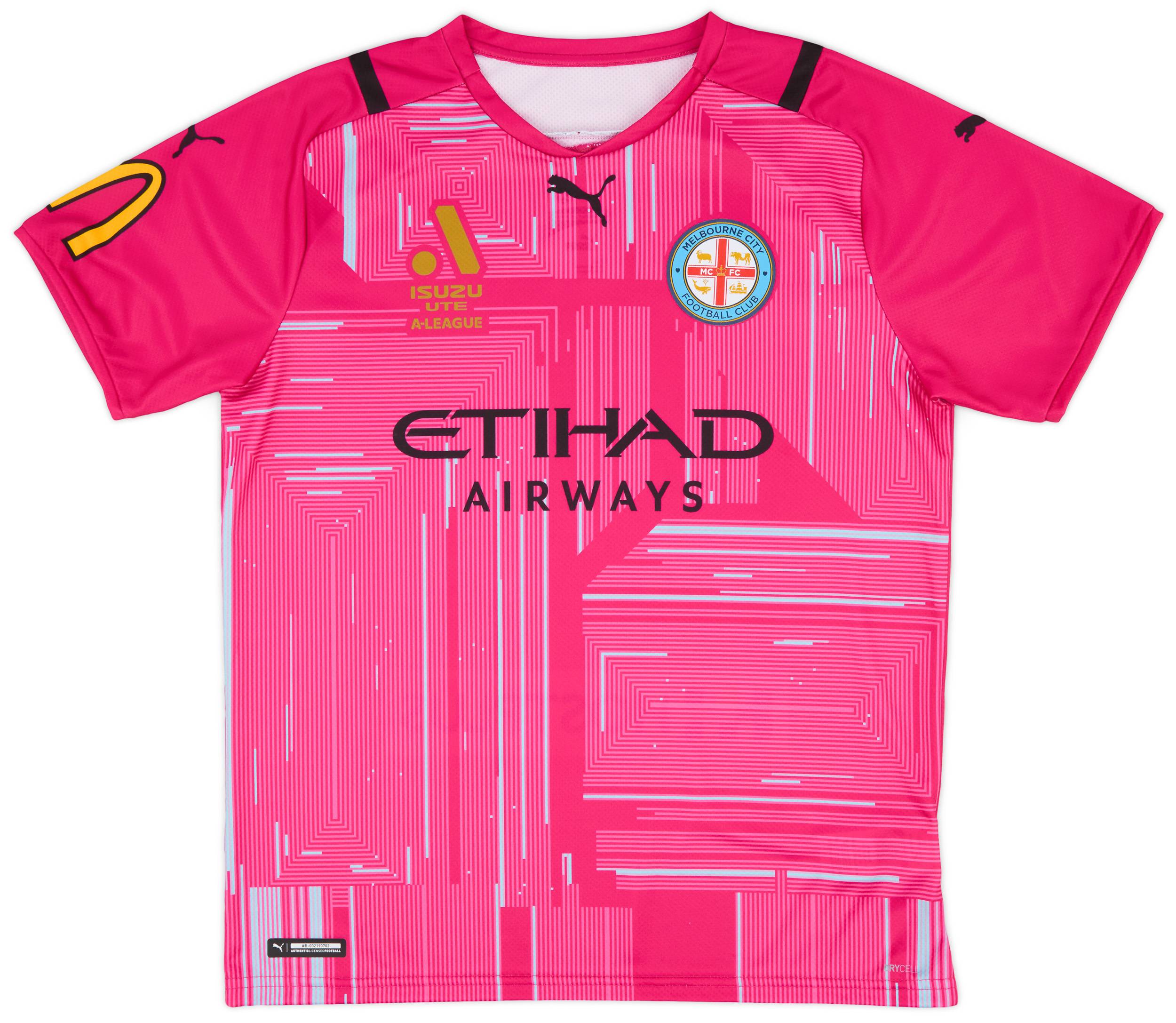 2021-22 Melbourne City Player Issue GK S/S Shirt - 9/10 - (XL)
