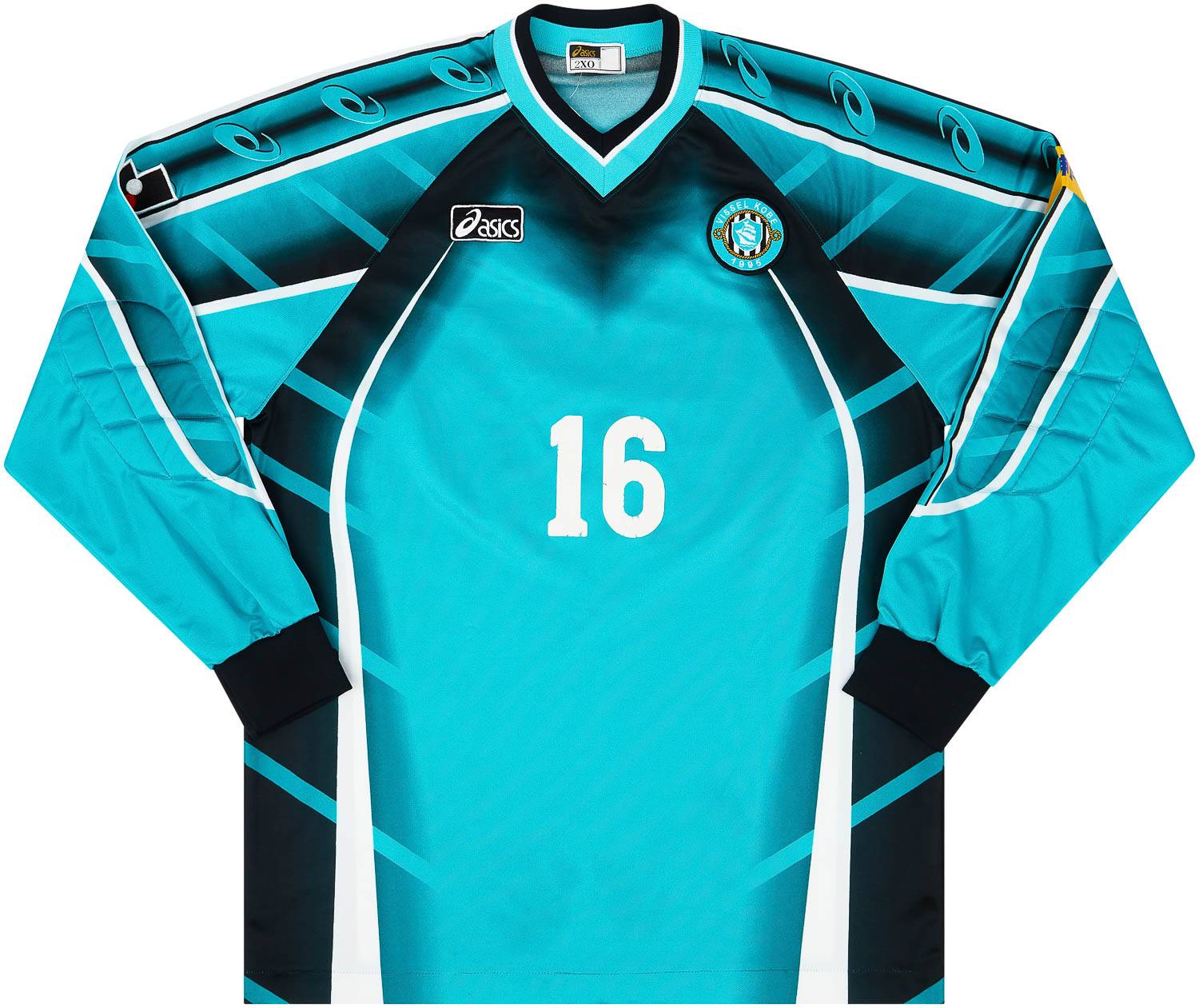 2003 Vissel Kobe Match Issue GK Shirt 16 Iwamaru