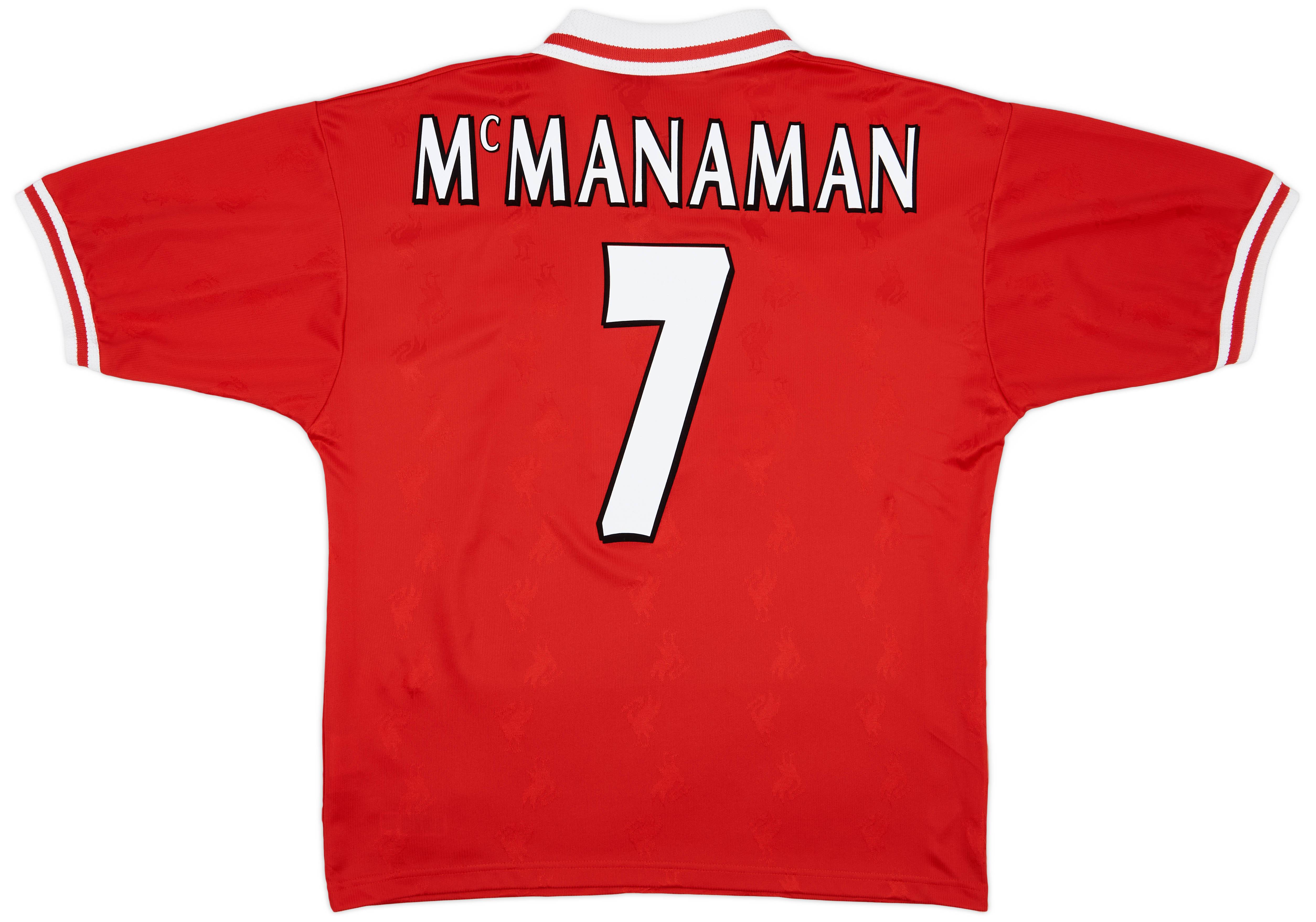 1996-98 Liverpool Home Shirt McManaman #7 - 9/10 - (L)