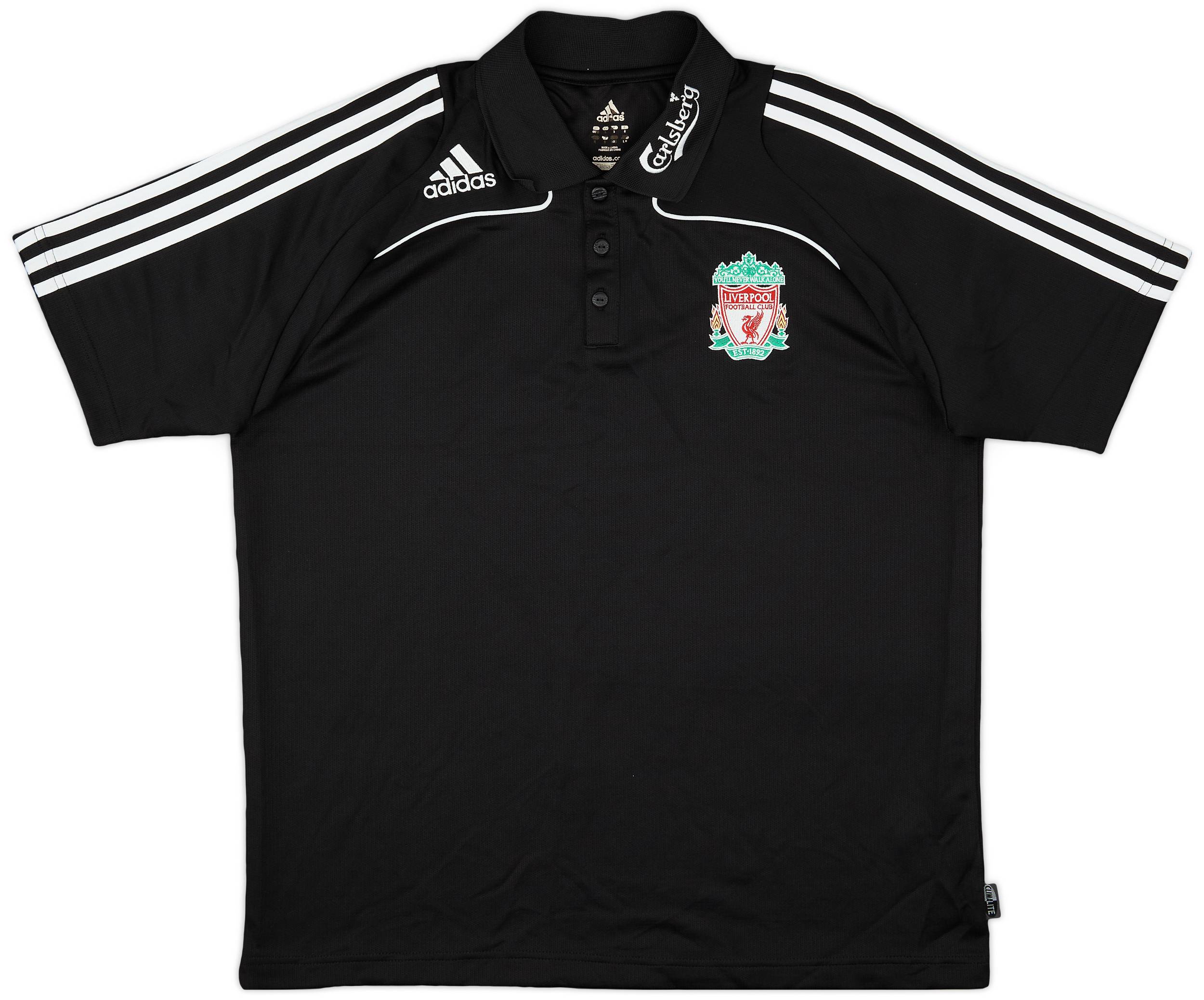 2008-09 Liverpool adidas Polo Shirt - 9/10 - (L/XL)