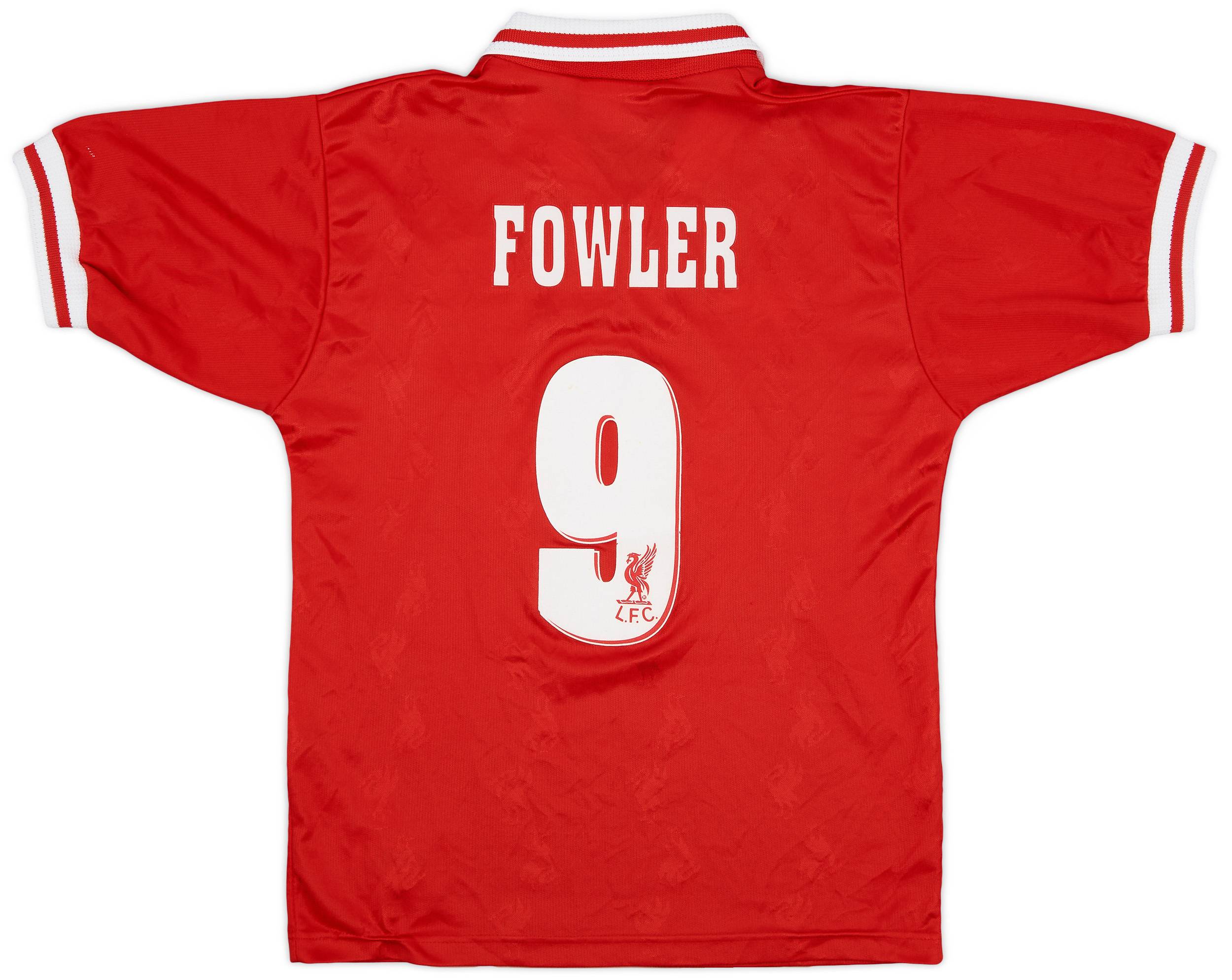 1996-98 Liverpool Home Shirt Fowler #9 - 9/10 - (S)