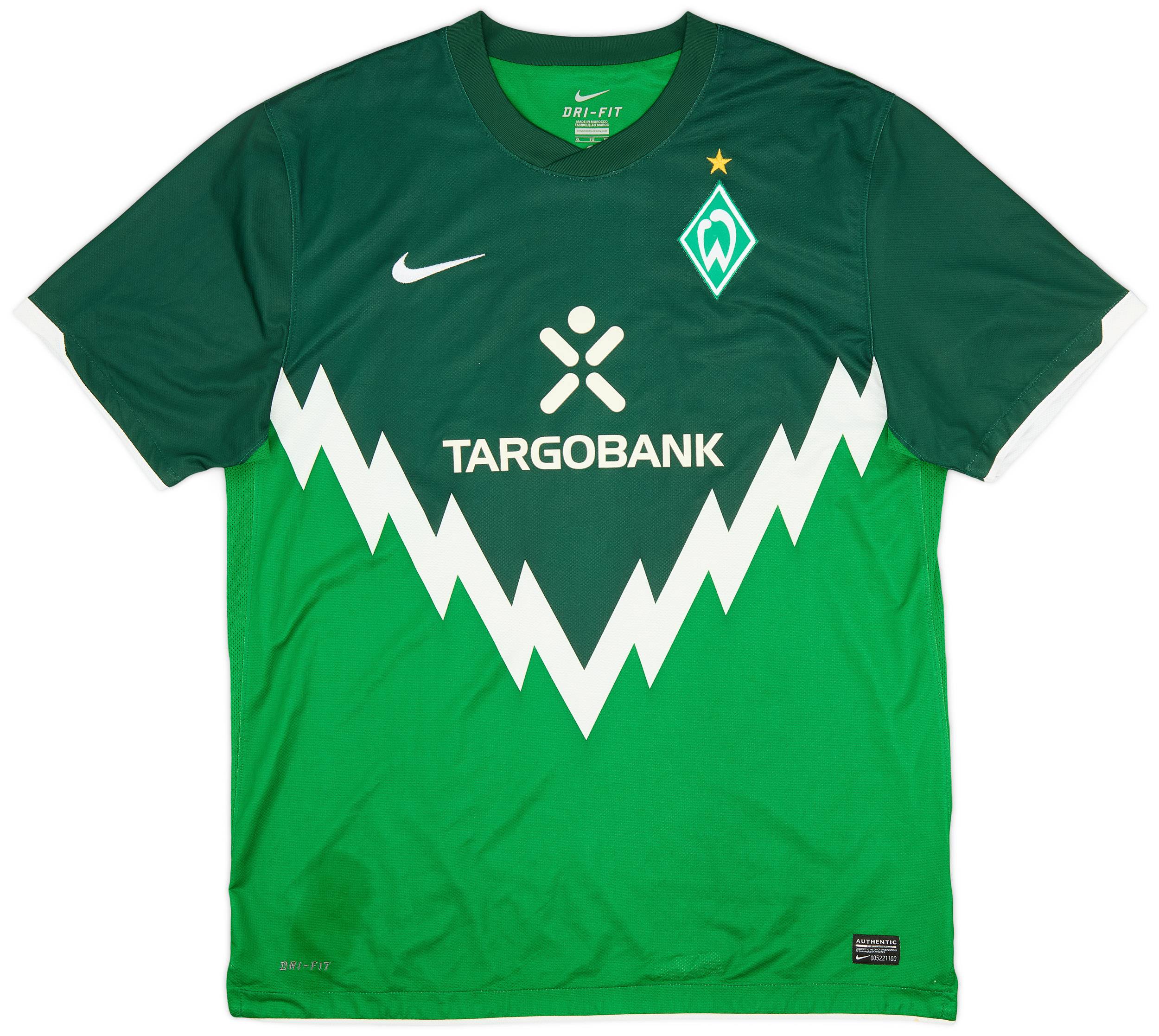 ウェア Werder Bremen 2010/11Player Issue shirt 2010-11 Werder Bremen Home Shirt - 9/10 - (XL)