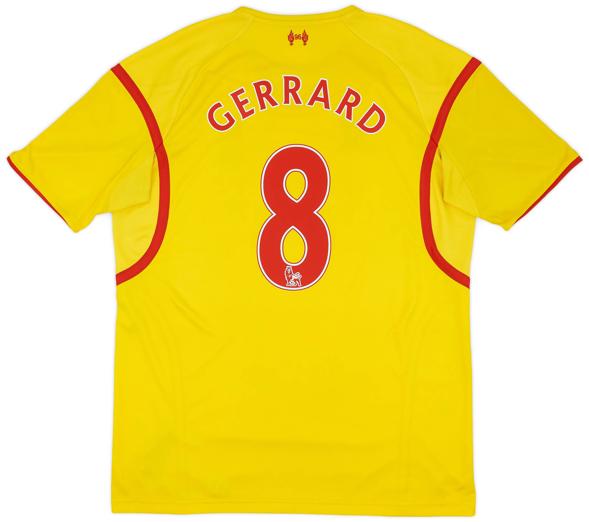 2014-15 Liverpool Away Shirt Gerrard #8 - 7/10 - (XL)