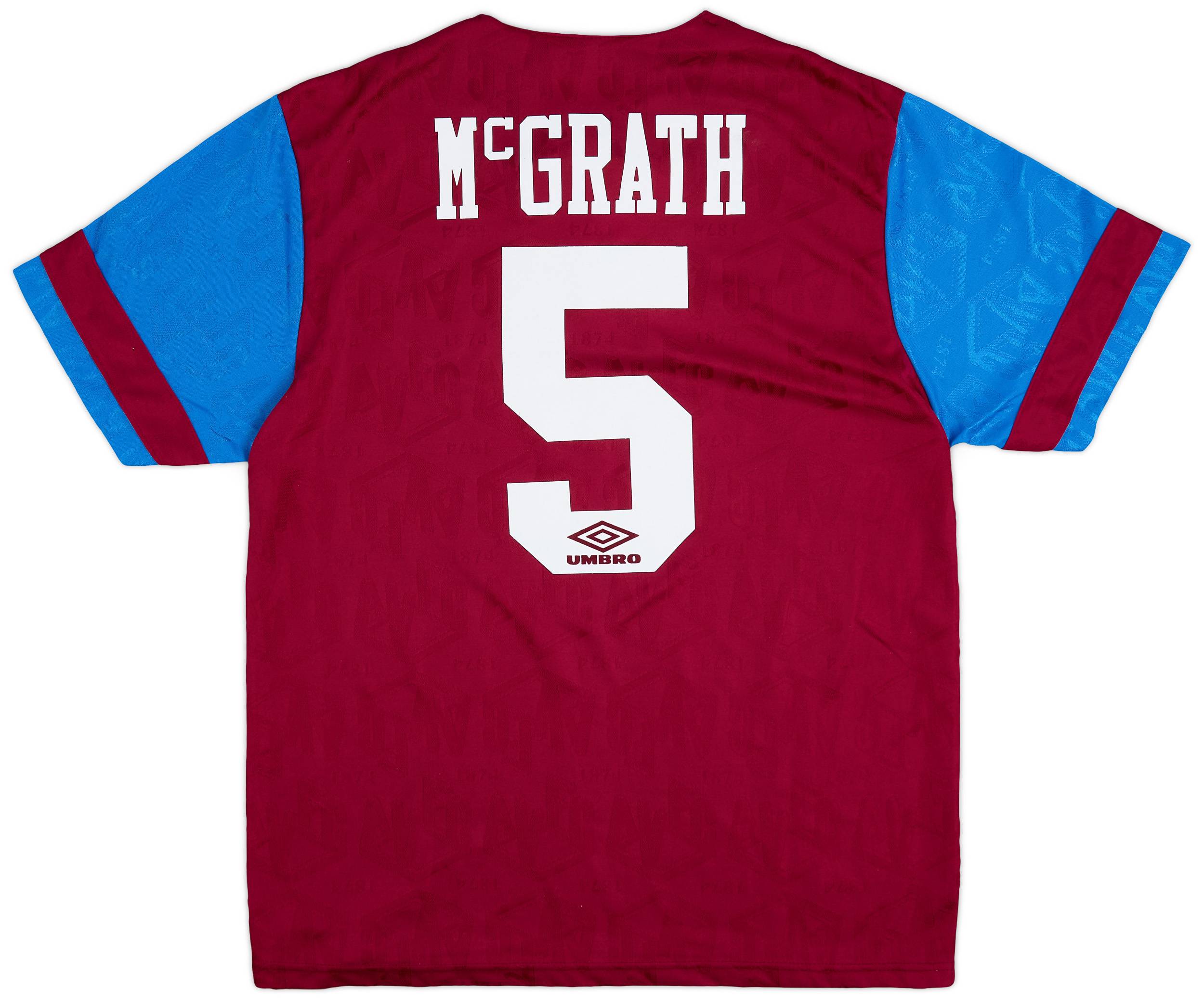 1992-93 Umbro Aston Villa home shirt】 90s umbro Aston Villa