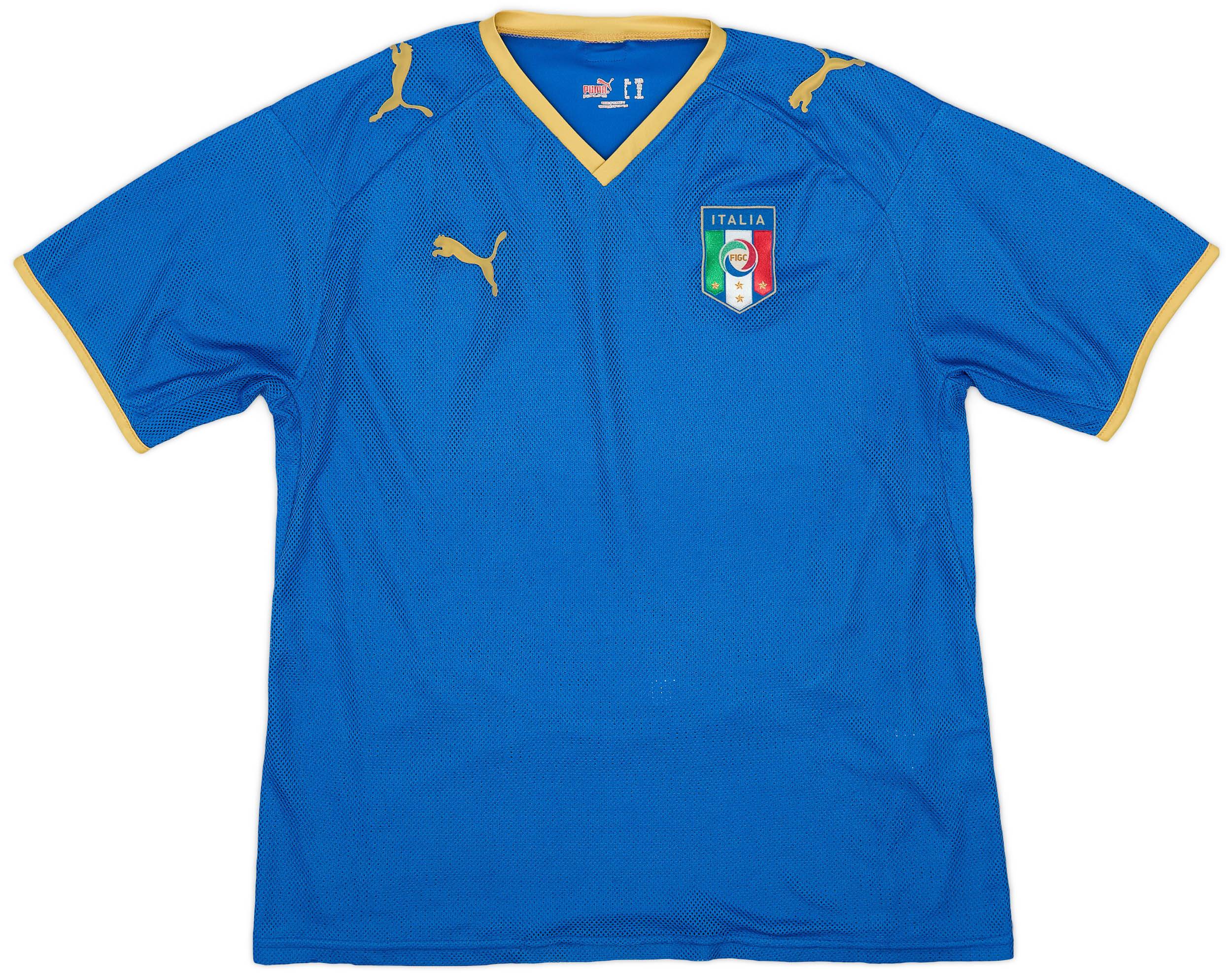 2007-08 Italy Home Shirt - 9/10 - (XXL.Boys)
