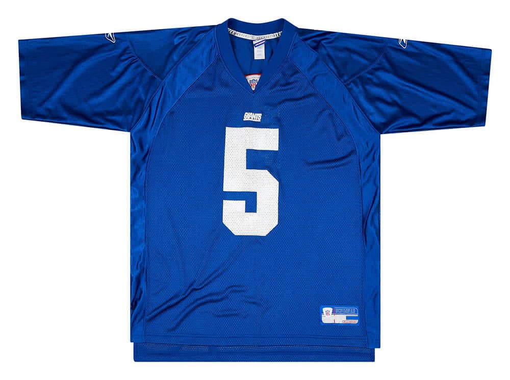 2002-03 New York Giants Collins #5 Reebok On Field Jersey (Home) XL