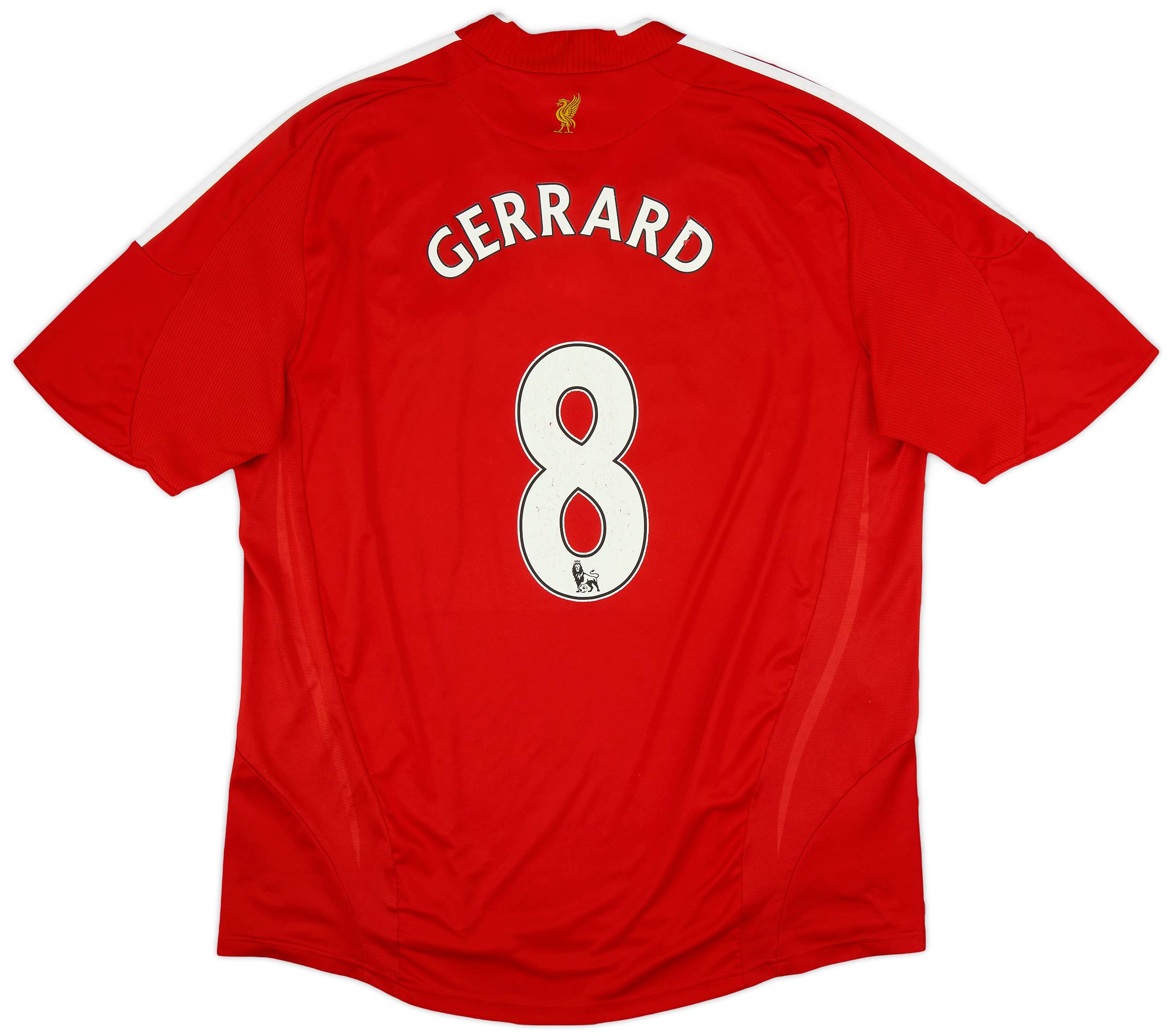 2008-10 Liverpool Home Shirt Gerrard #8 - 5/10 - (XXL)