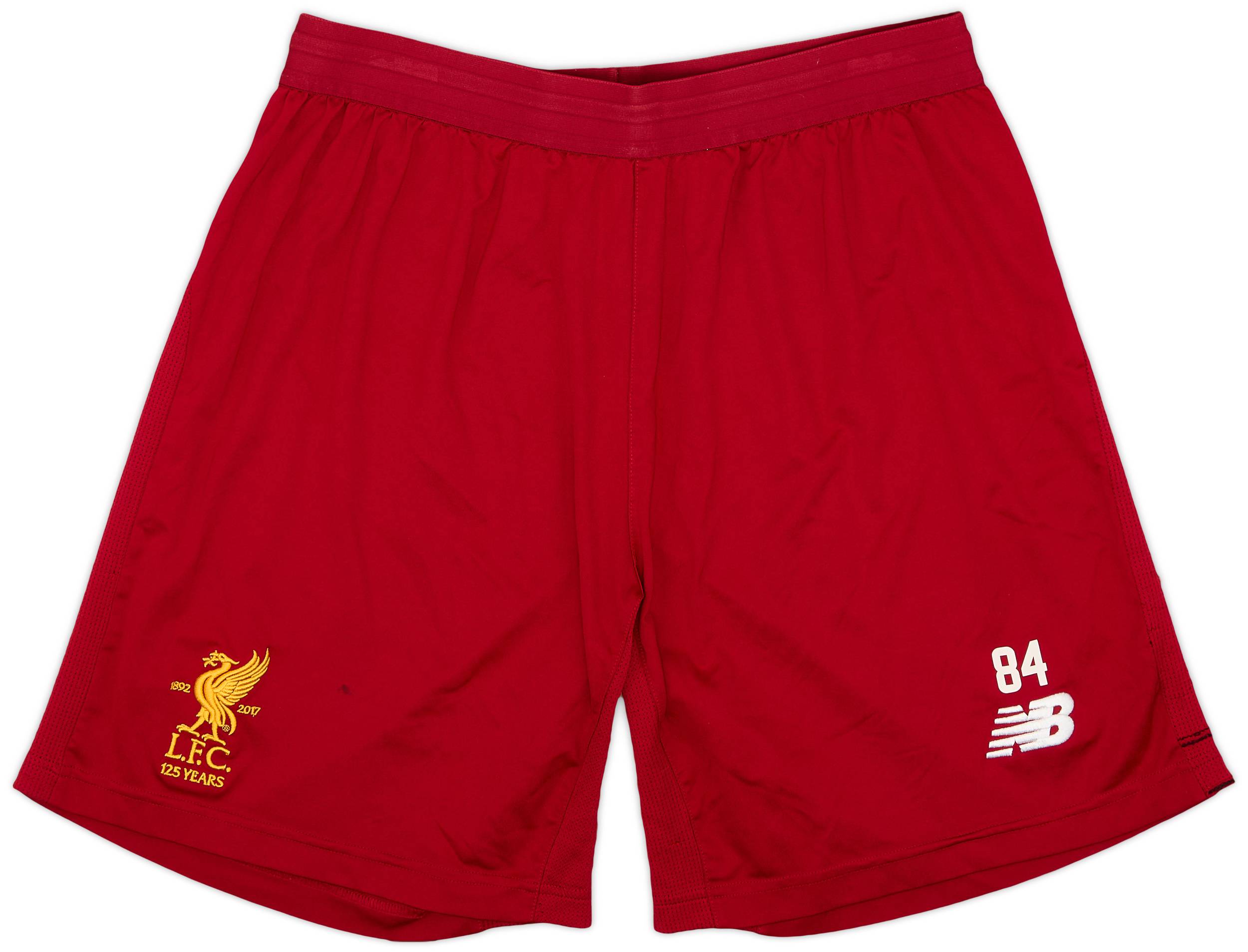 2017-18 Liverpool New Balance Player Issue Training Shorts #84 - 7/10 - (M)