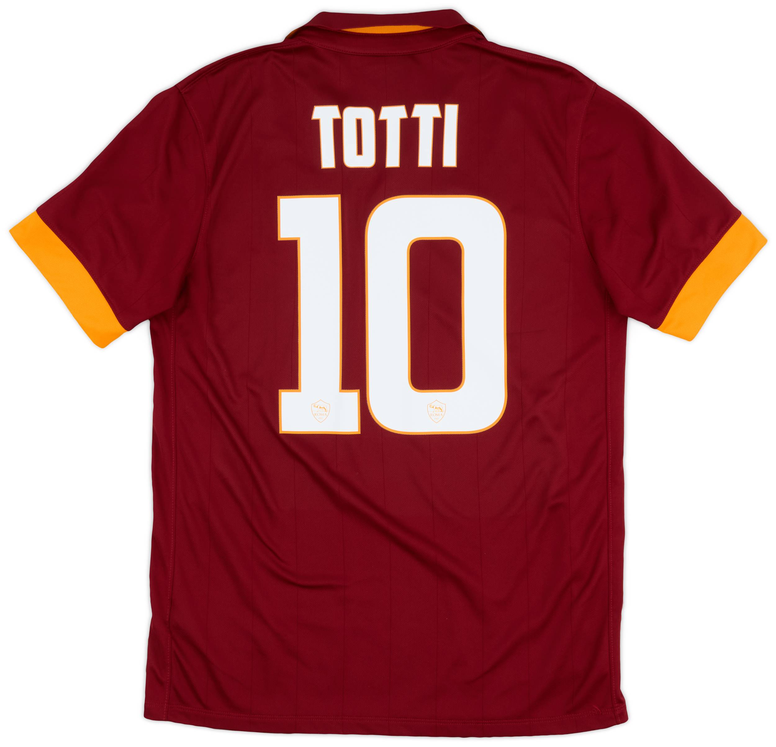 2014-15 Roma Home Shirt Totti #10 - 9/10 - (M)