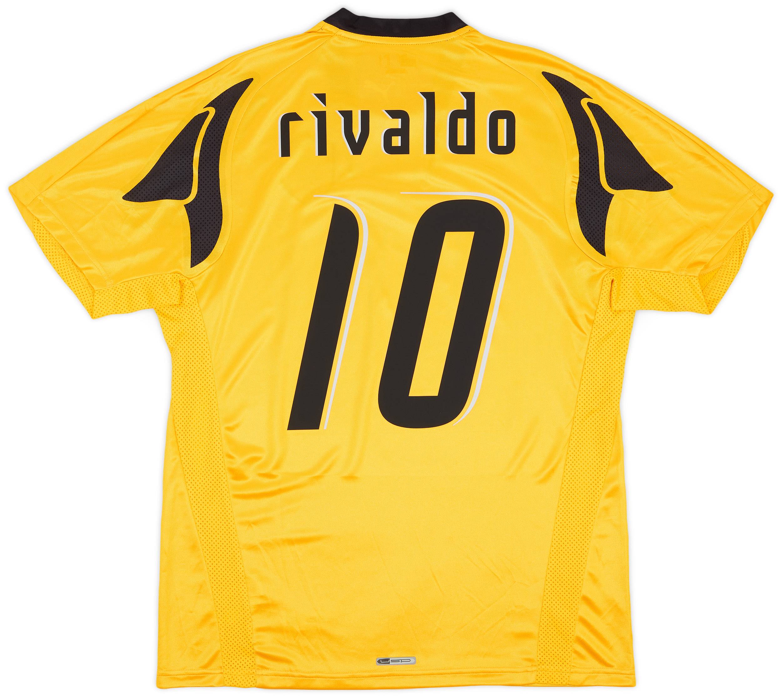 AEKアテネ　リバウド　07/08 2007-08 AEK Athens Home Shirt Rivaldo #10 (L)
