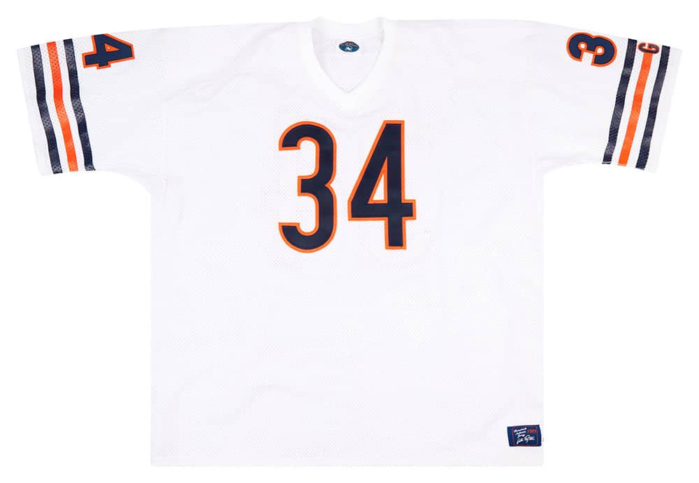 1985 Chicago Bears Payton 34 Authentic Throwback Jersey Away 3XL