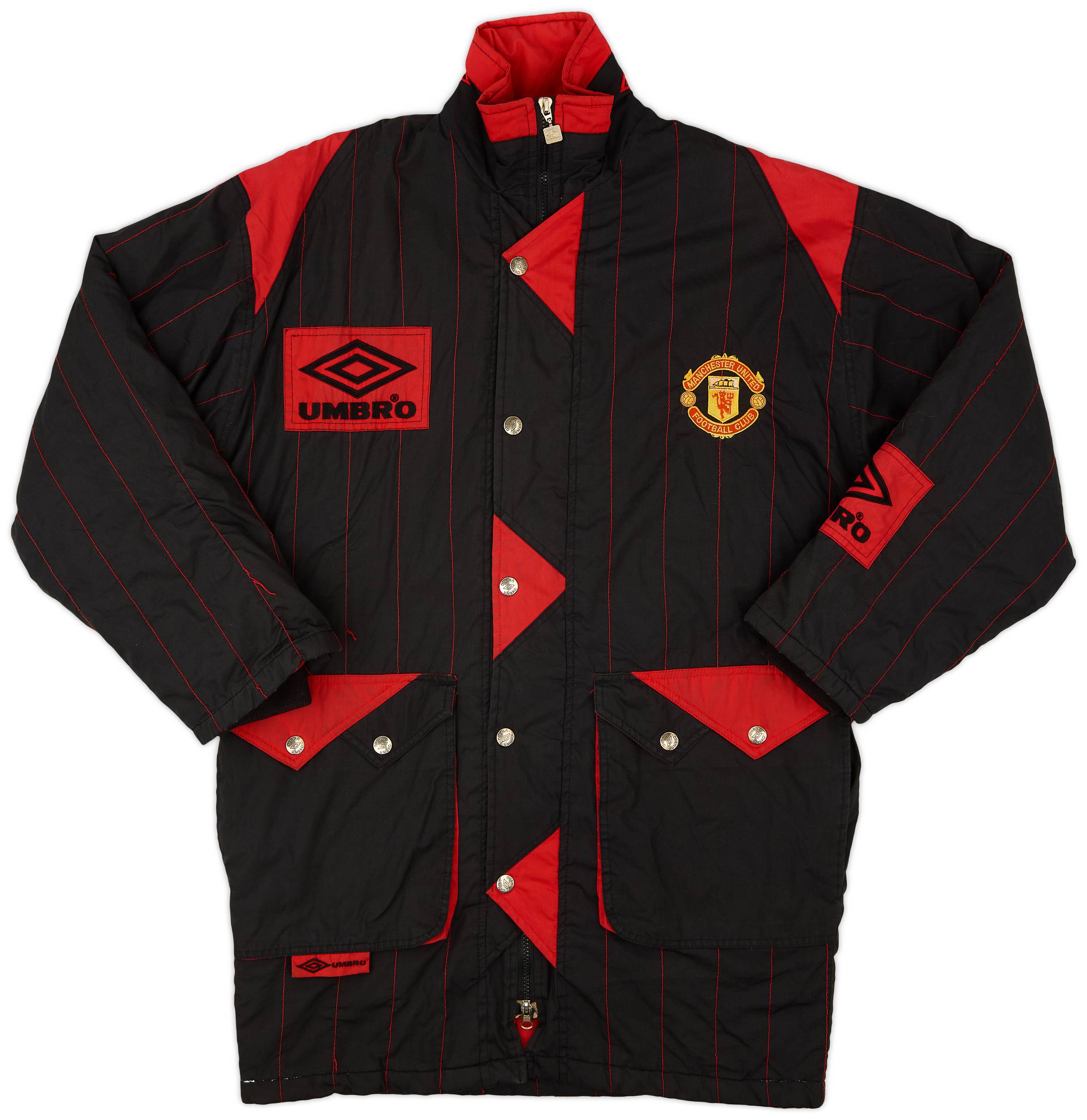 1992-93 Manchester United Umbro Padded Bench Coat - 8/10 - (XS)