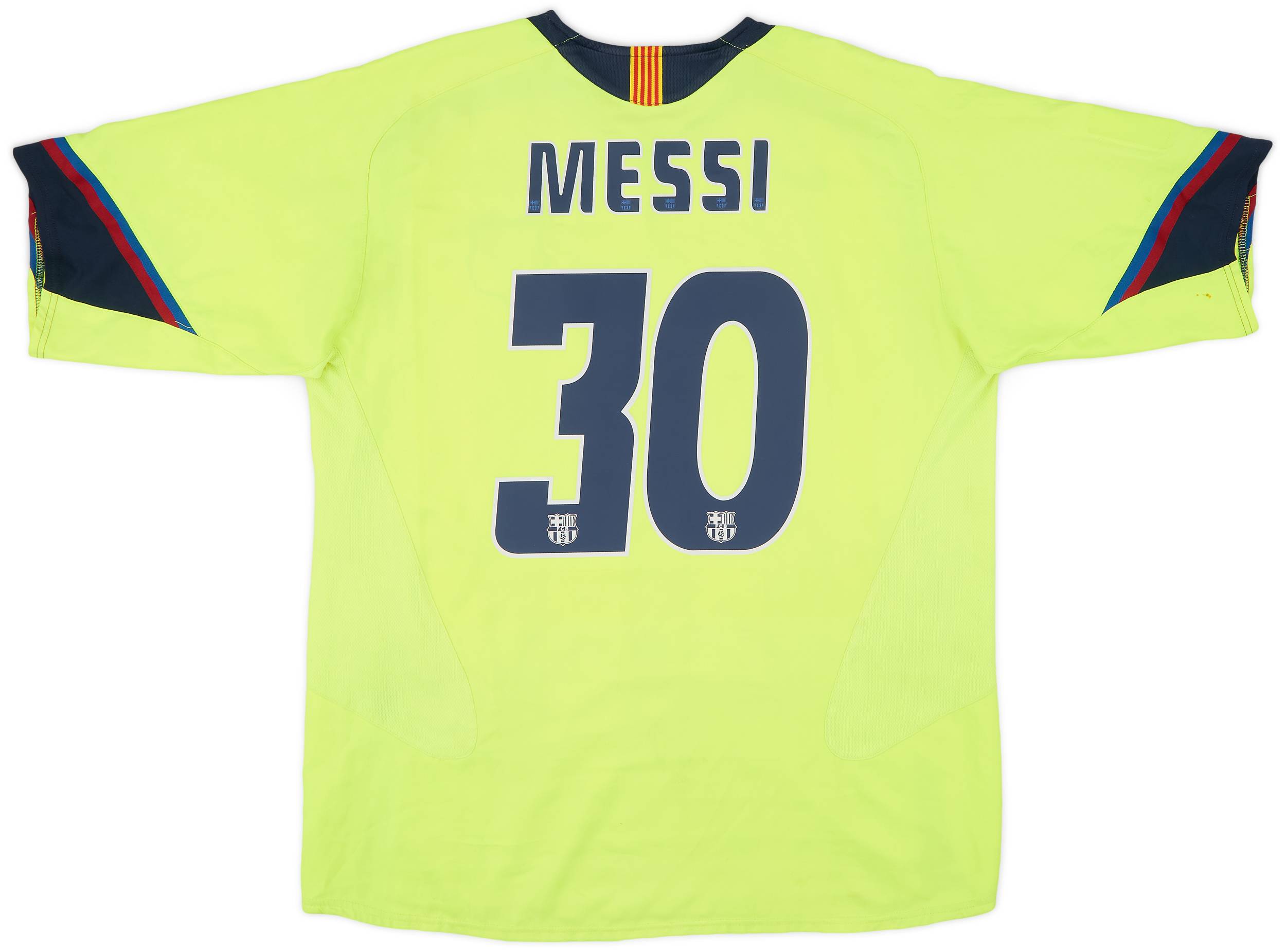 2005-06 Barcelona Away Shirt Messi #30 - 5/10 - (XL)