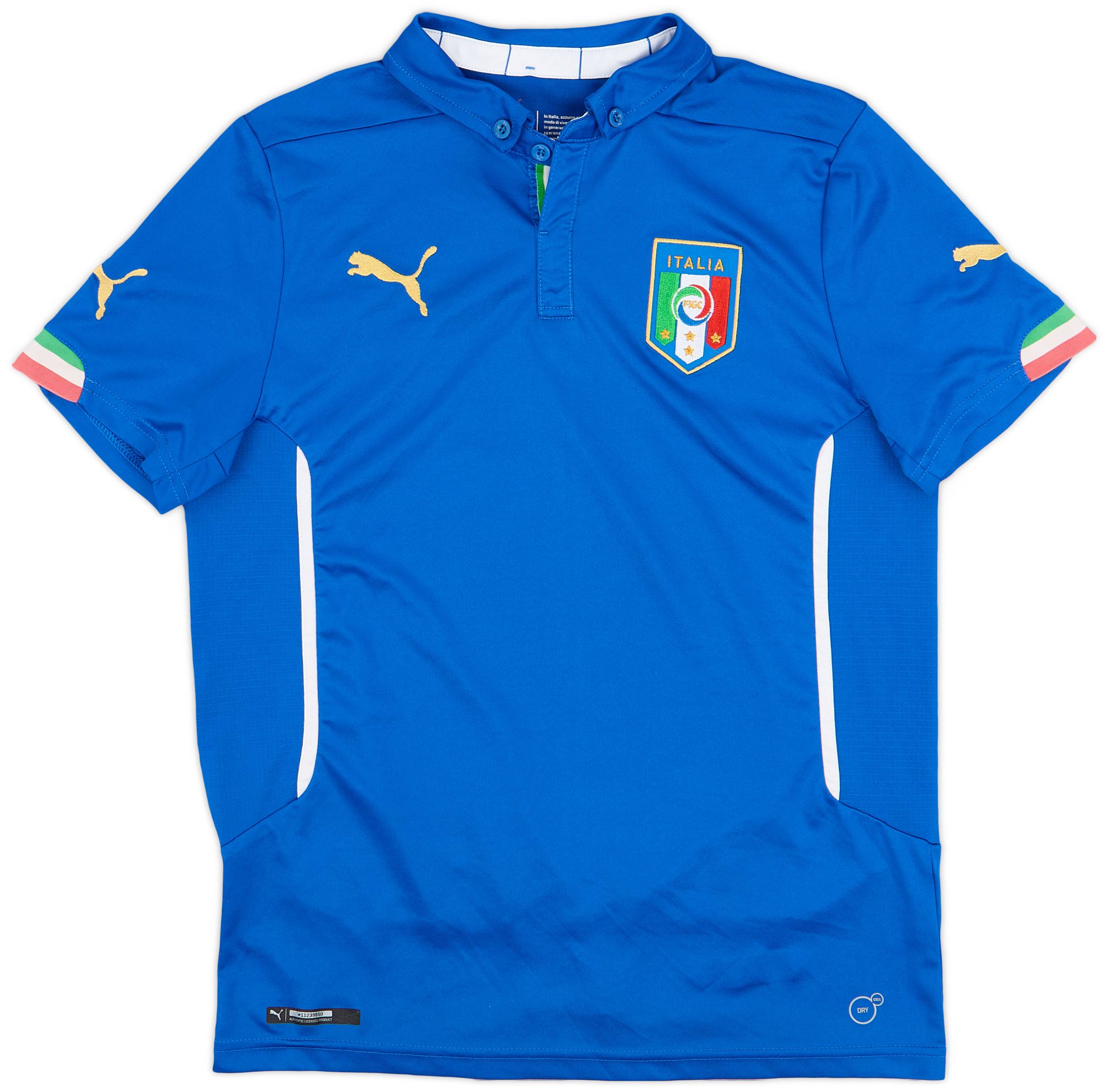 2014-15 Italy Home Shirt - 9/10 - (XL.Boys)