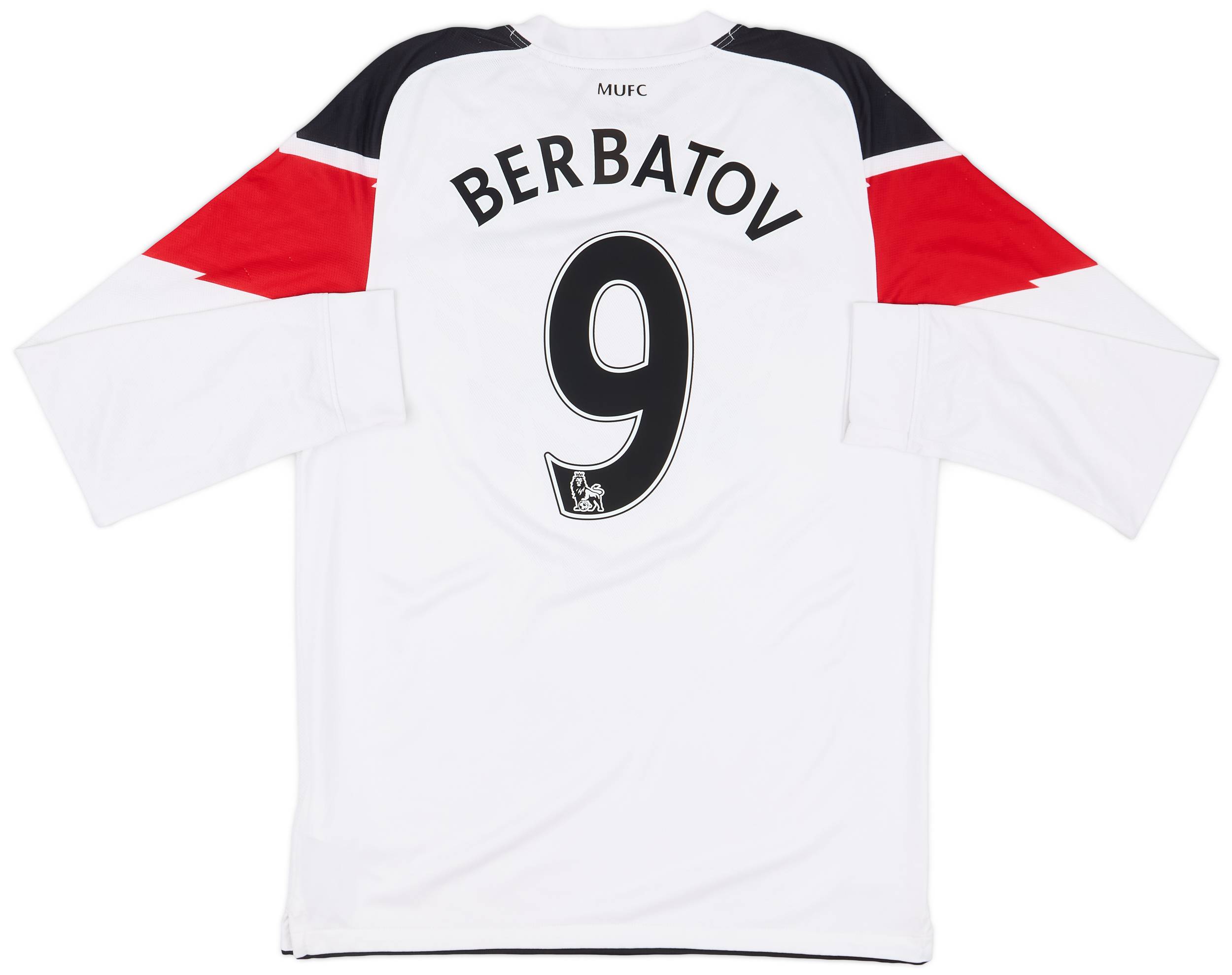 2010-12 Manchester United Away L/S Shirt Berbatov #9 - 6/10 - (M)