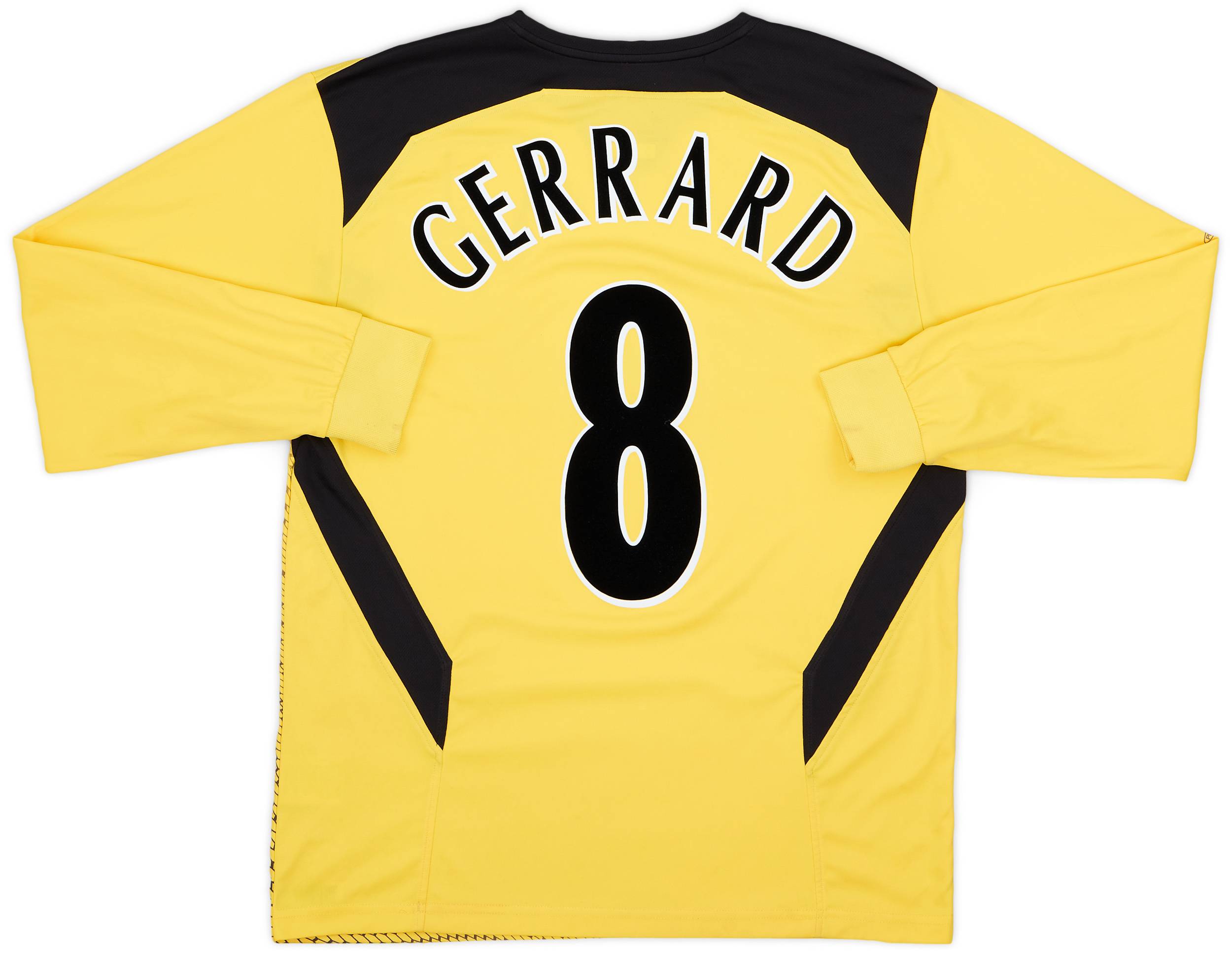 2004-06 Liverpool Away L/S Shirt Gerrard #8 - 7/10 - (M)