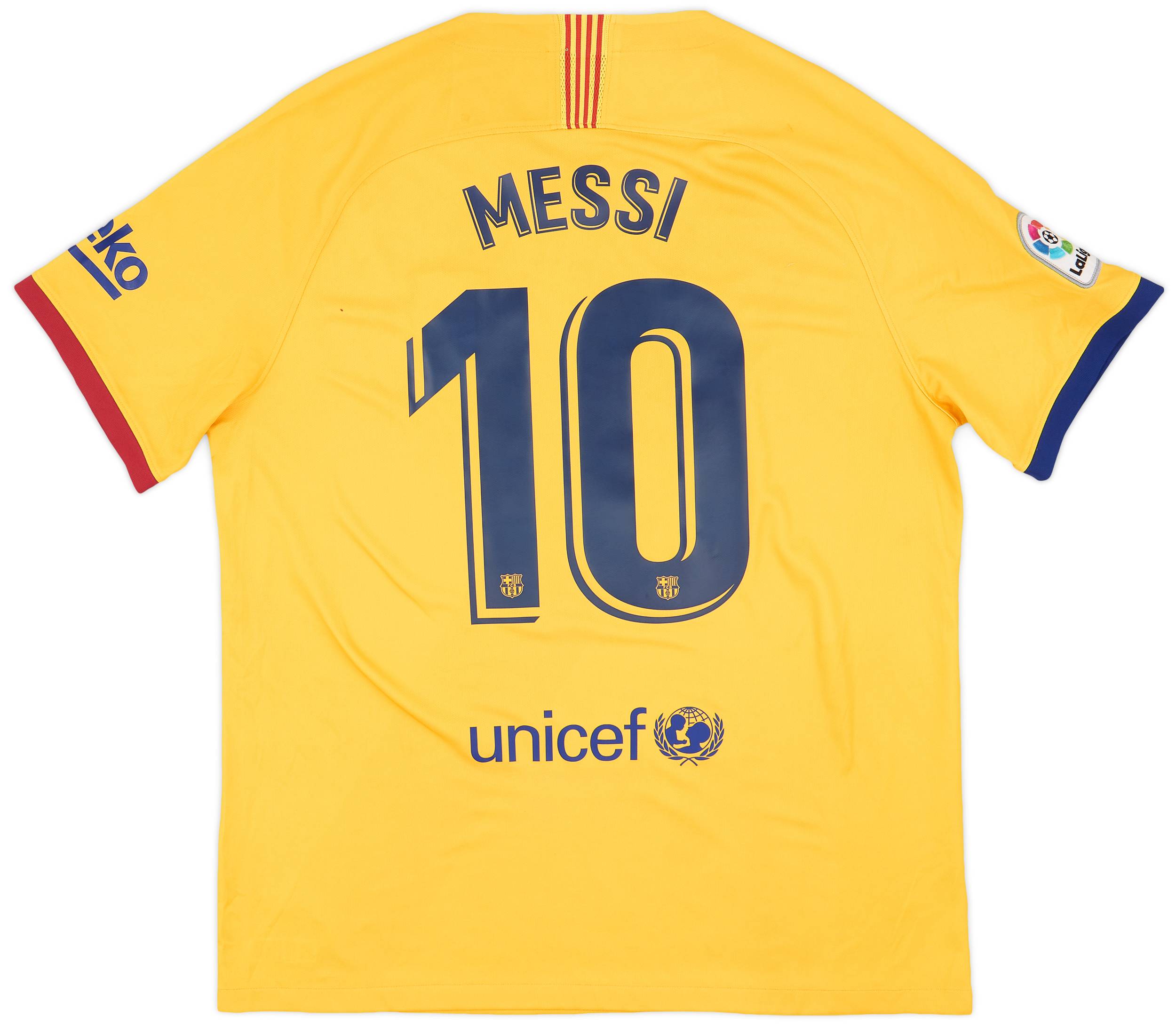 2019-20 Barcelona Away Shirt Messi #10 - 6/10 - (XL)