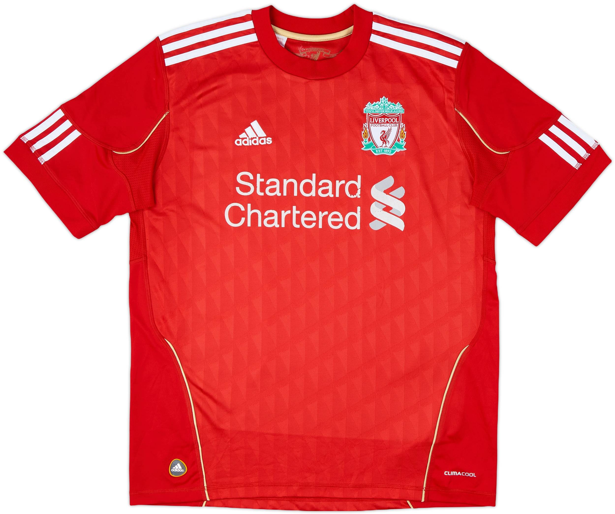 2010-12 Liverpool Home Shirt Gerrard #8 - 5/10 - (XL.Boys)