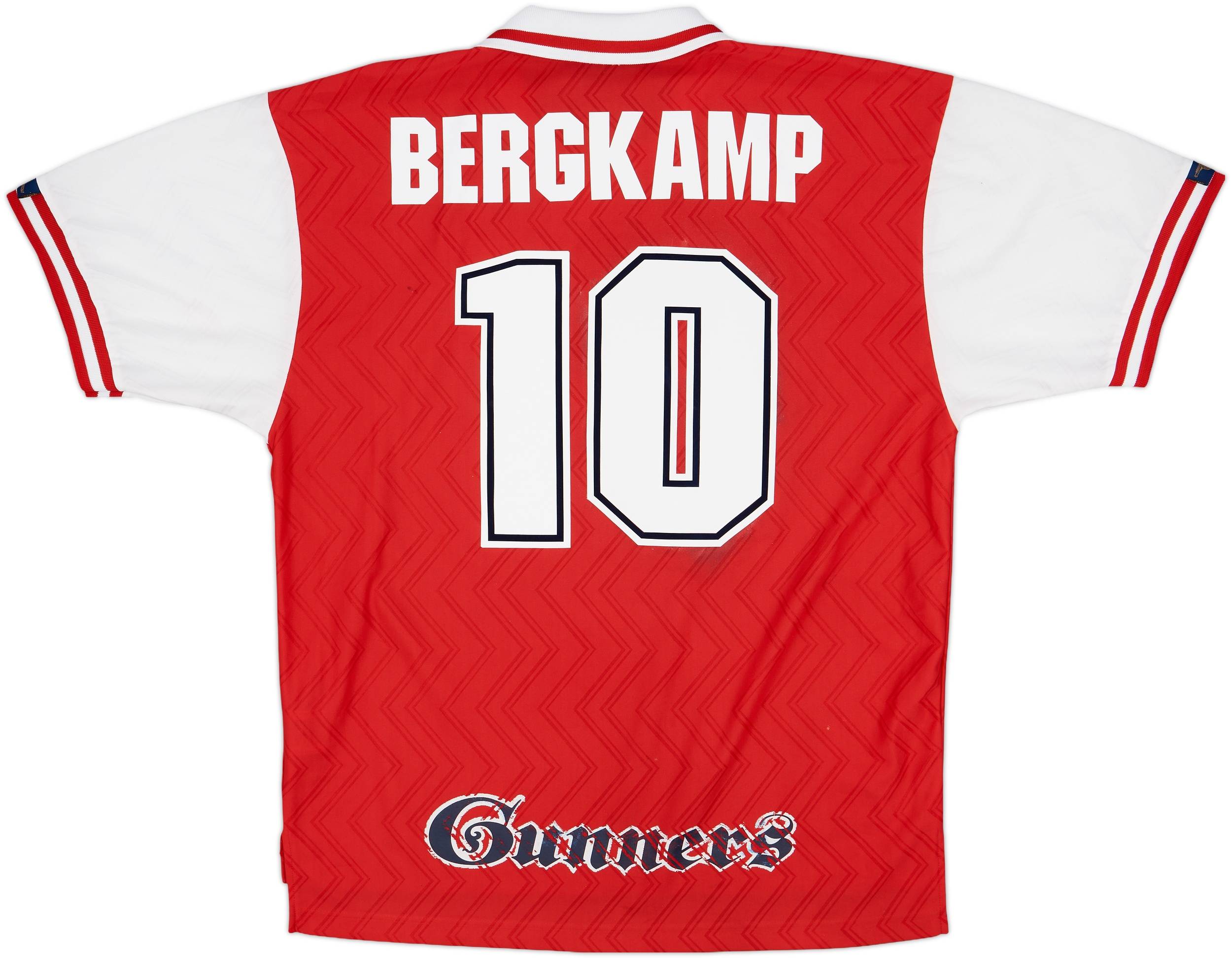1996-98 Arsenal Home Shirt Bergkamp #10 - 6/10 - (XXL)