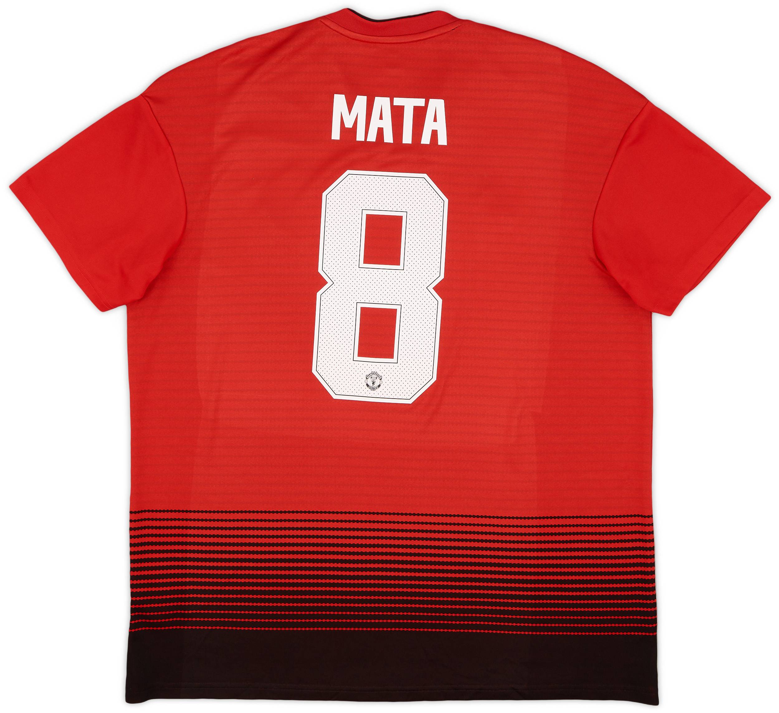 2018-19 Manchester United Home Shirt Mata #8 - 8/10 - (XL)