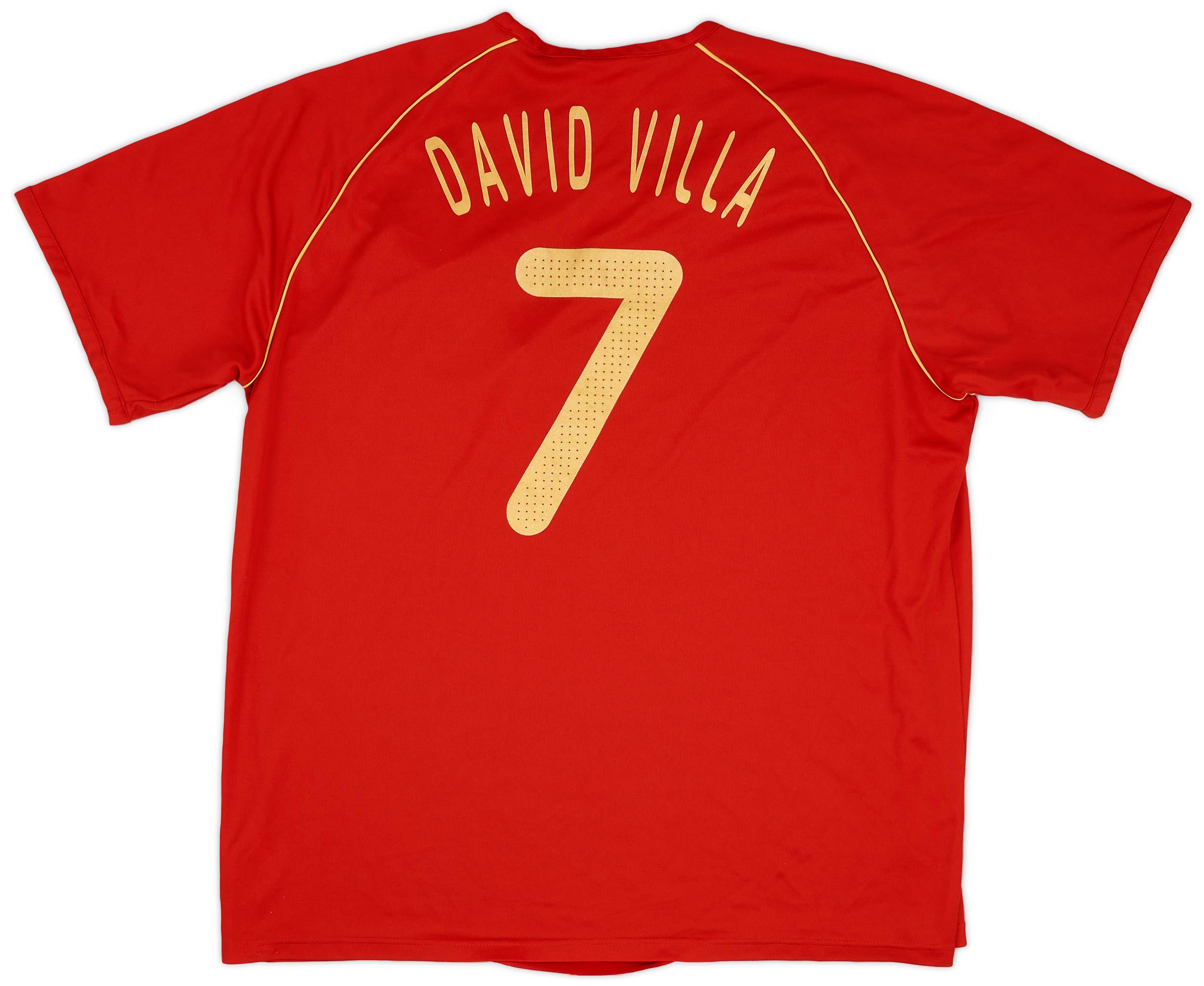 2007-08 Spain Home Shirt David Villa #8 - 8/10 - (XXL)
