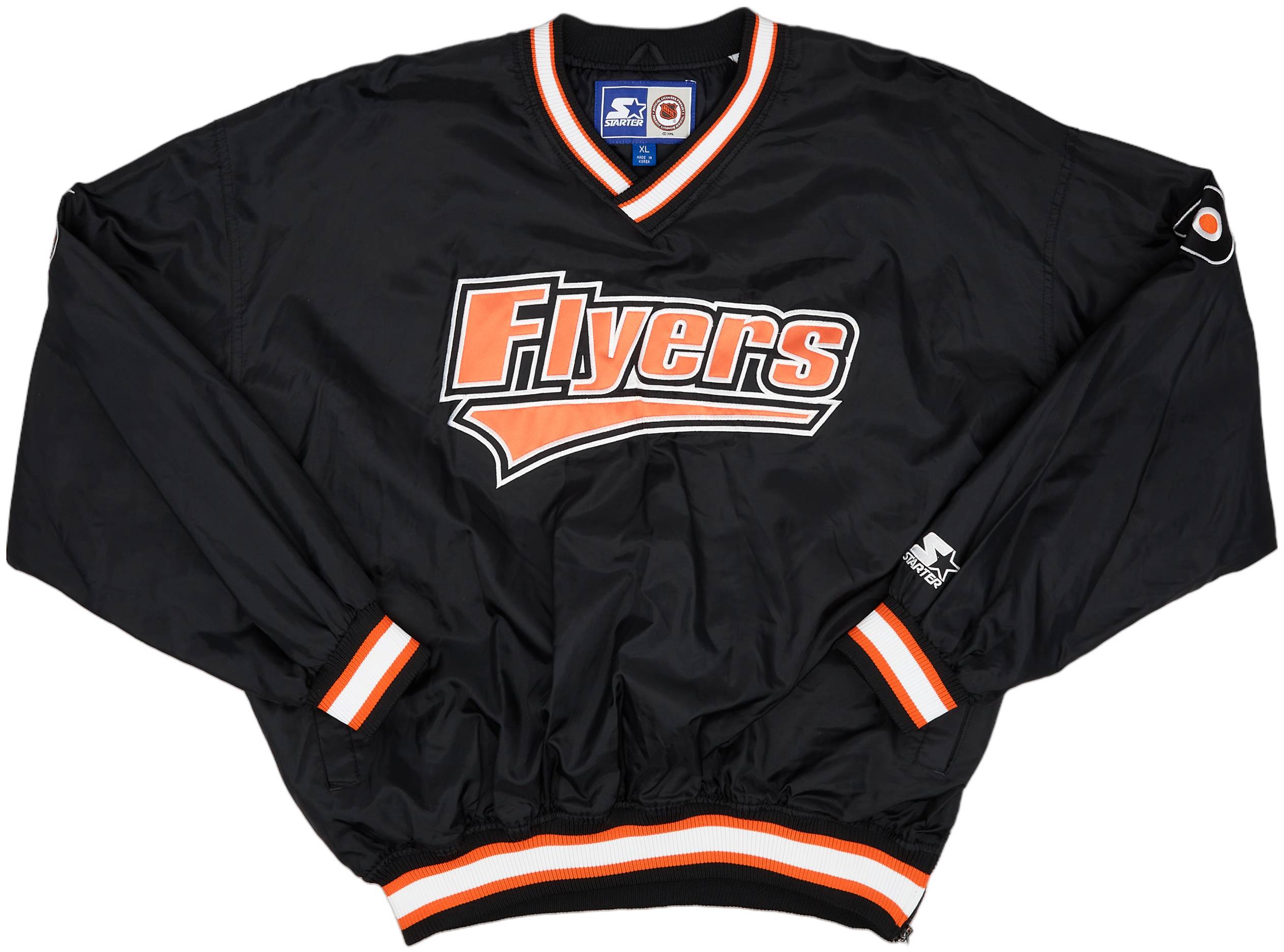 1990s Philadelphia Flyers Starter Pullover Windbreaker Jacket (Excellent) XL