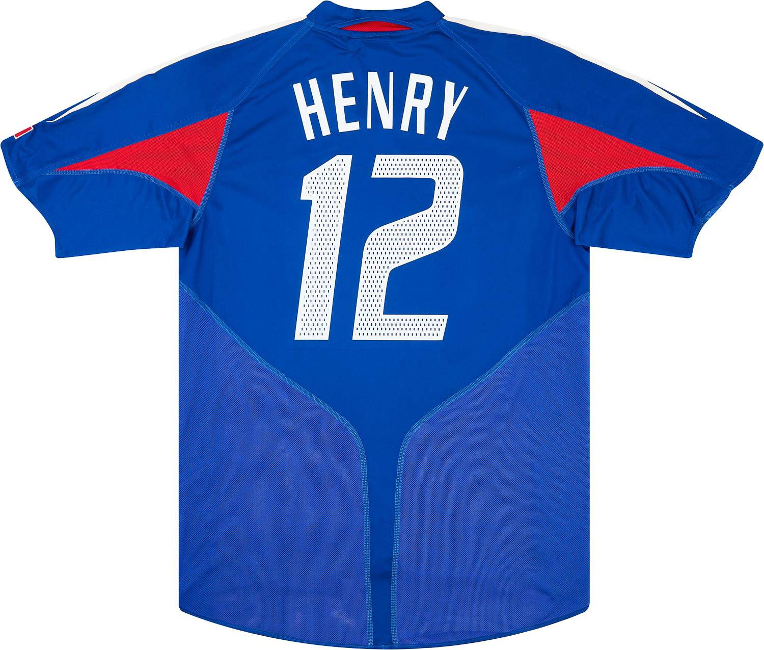 2004-06 France Home Shirt Henry #12 (Very Good - 6/10)