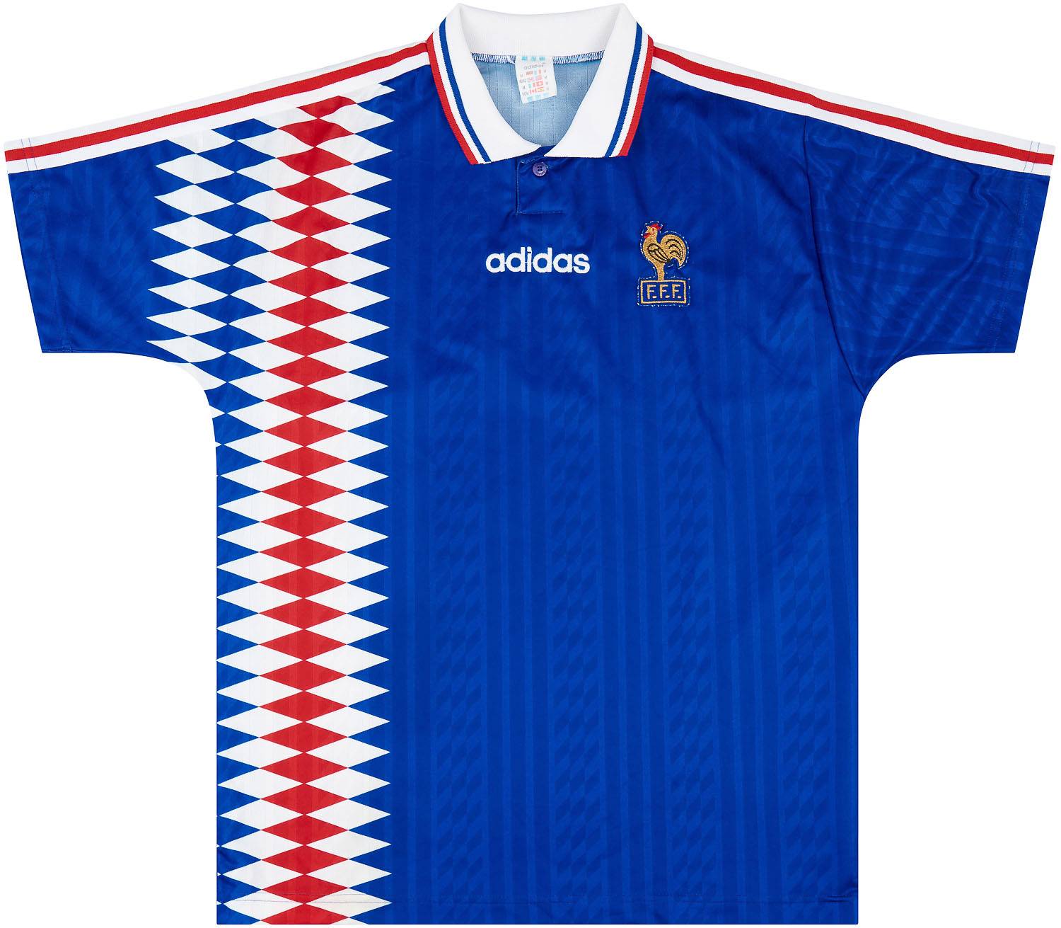 1994-96 France Home Shirt - 8/10 - (L/XL)