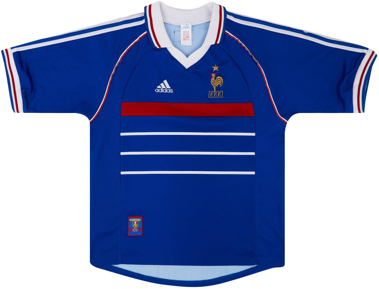 1998-00 France Home Shirt Star (Excellent - 8/10)
