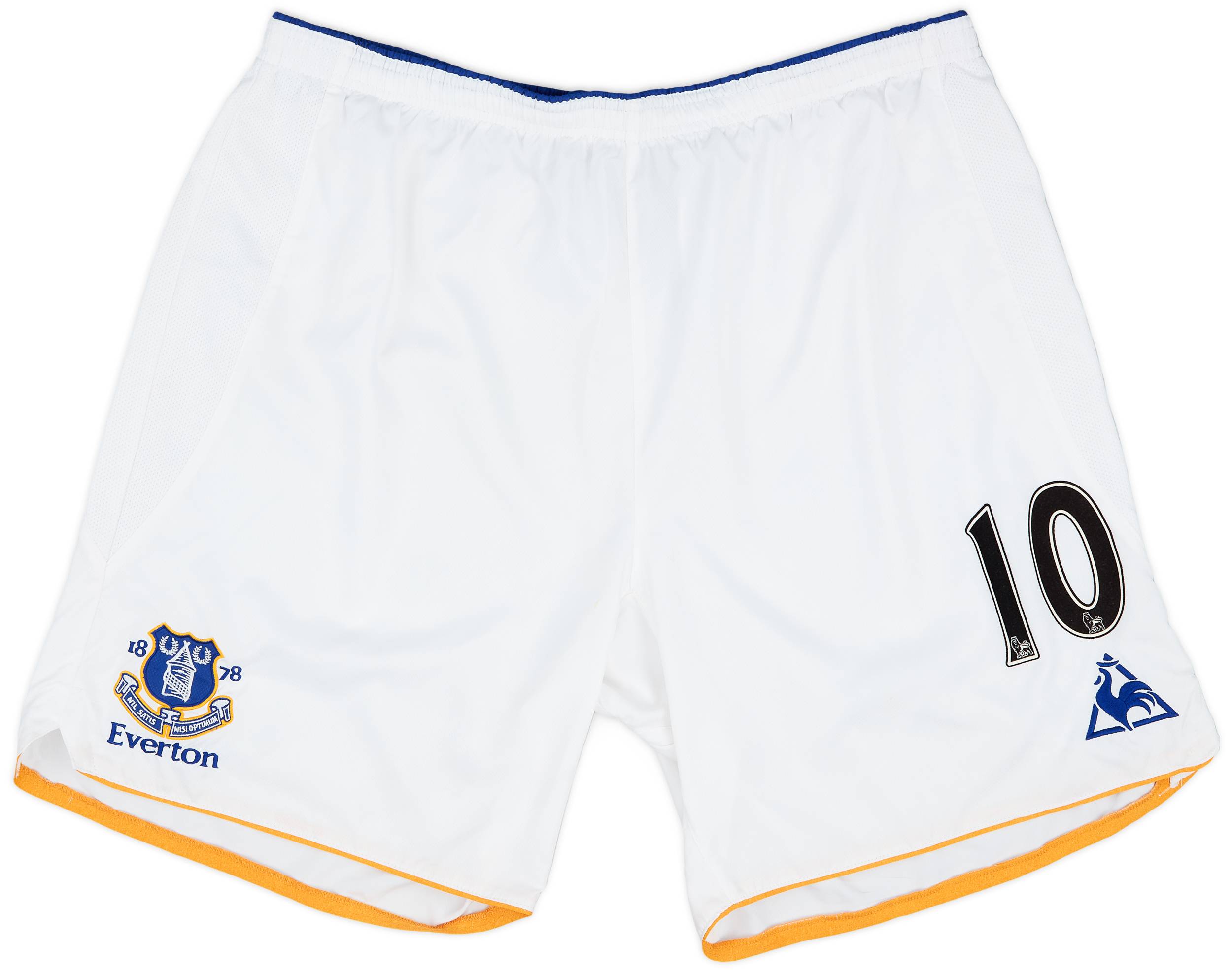 2011-12 Everton Player Issue Home Shorts #10 - Very Good 7/10 - (3XL)