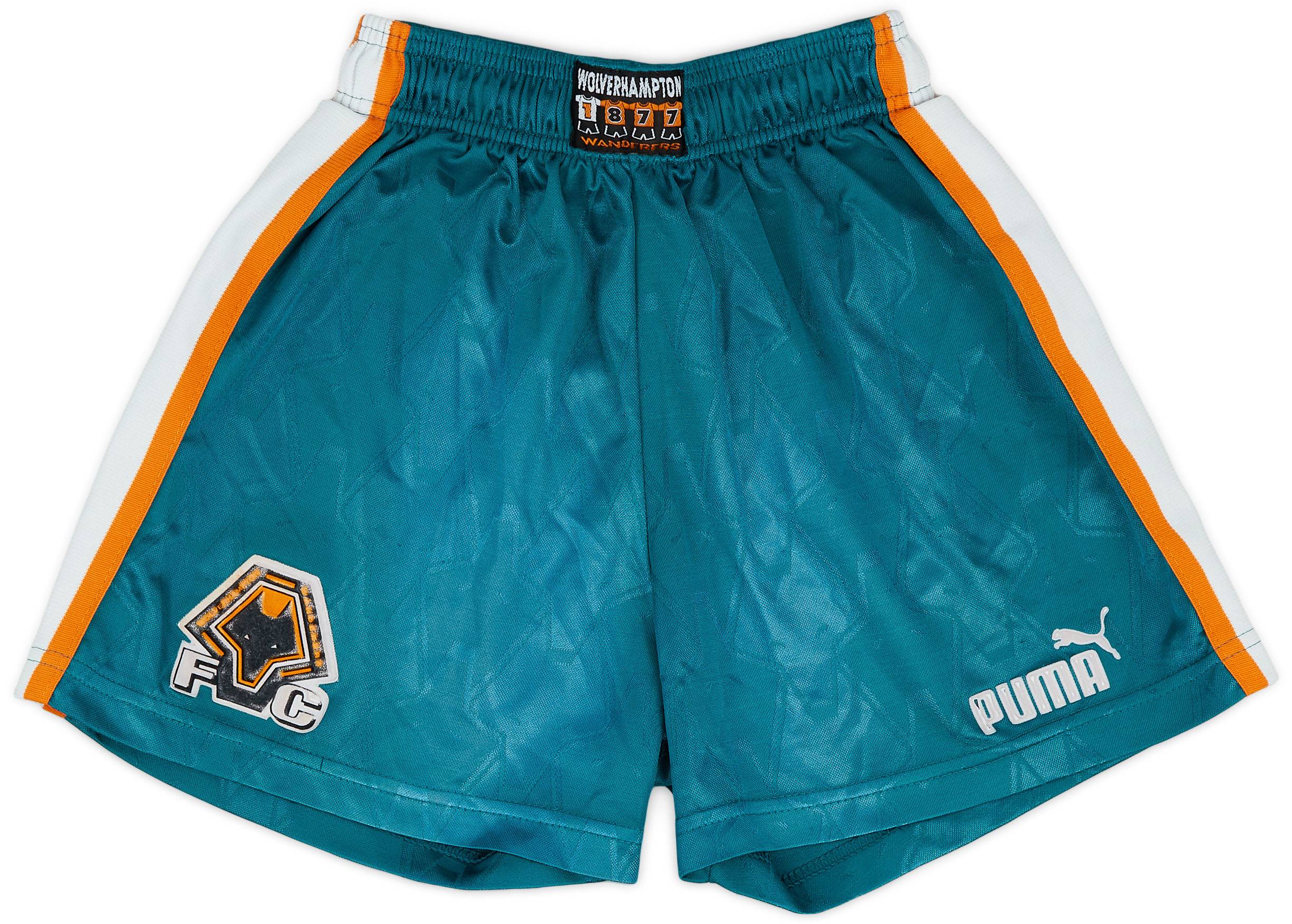 1996 97 Wolves Away Shorts Very Good 6 10 S
