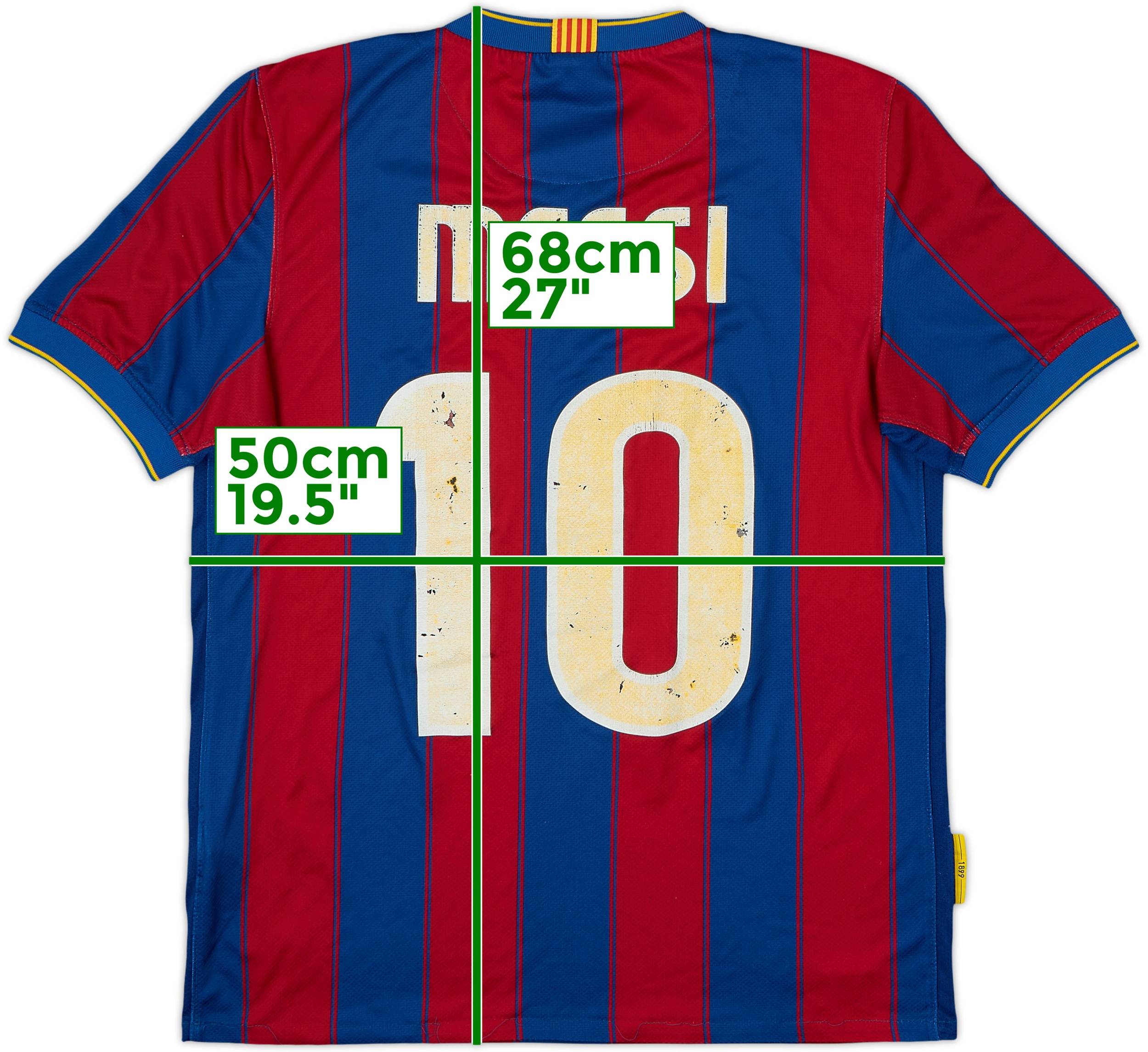 2009-10 Barcelona Home Shirt Messi #10 - 4/10 - (S)