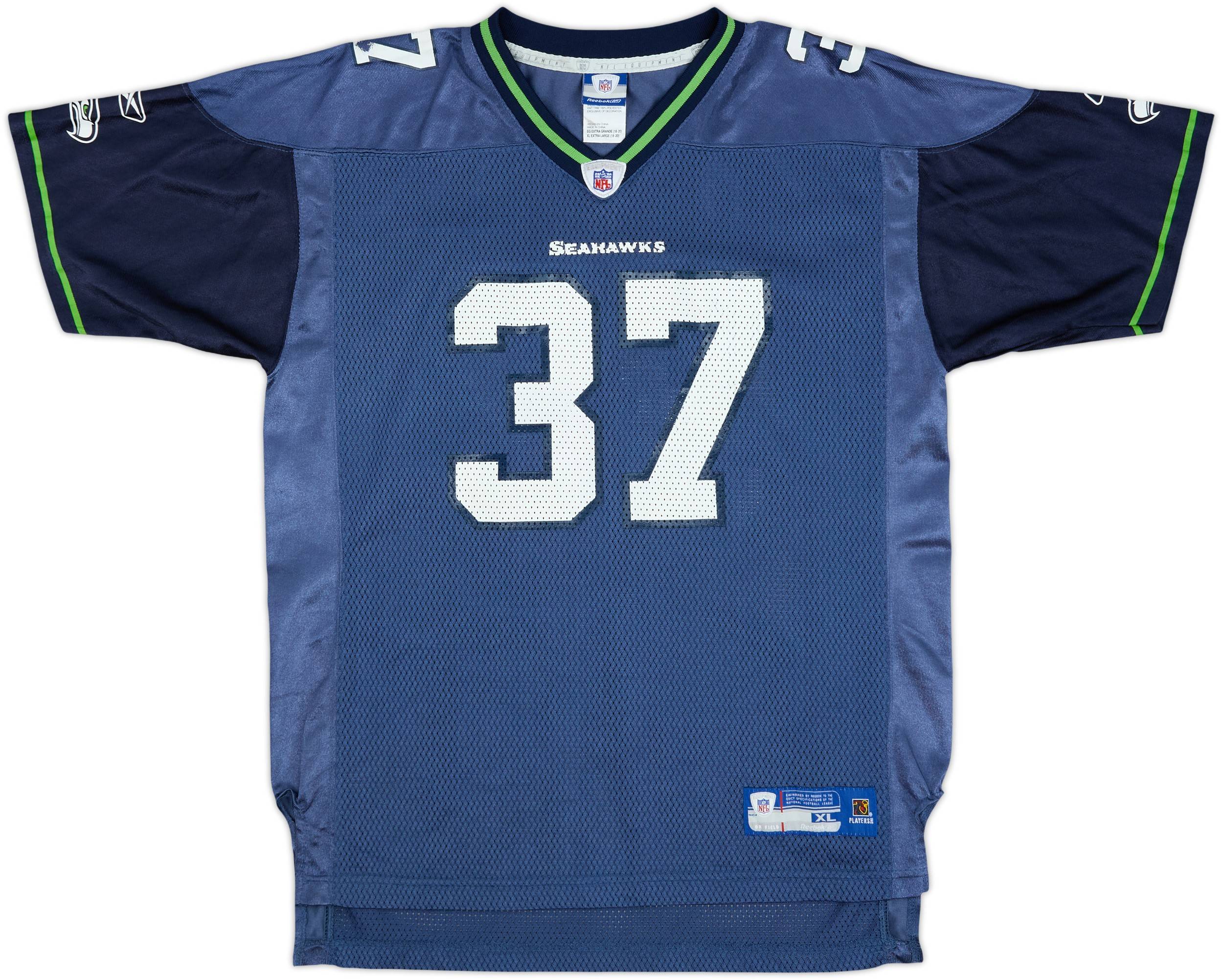2005-06 Seattle Seahawks Alexander #37 Reebok On Field Home Jersey