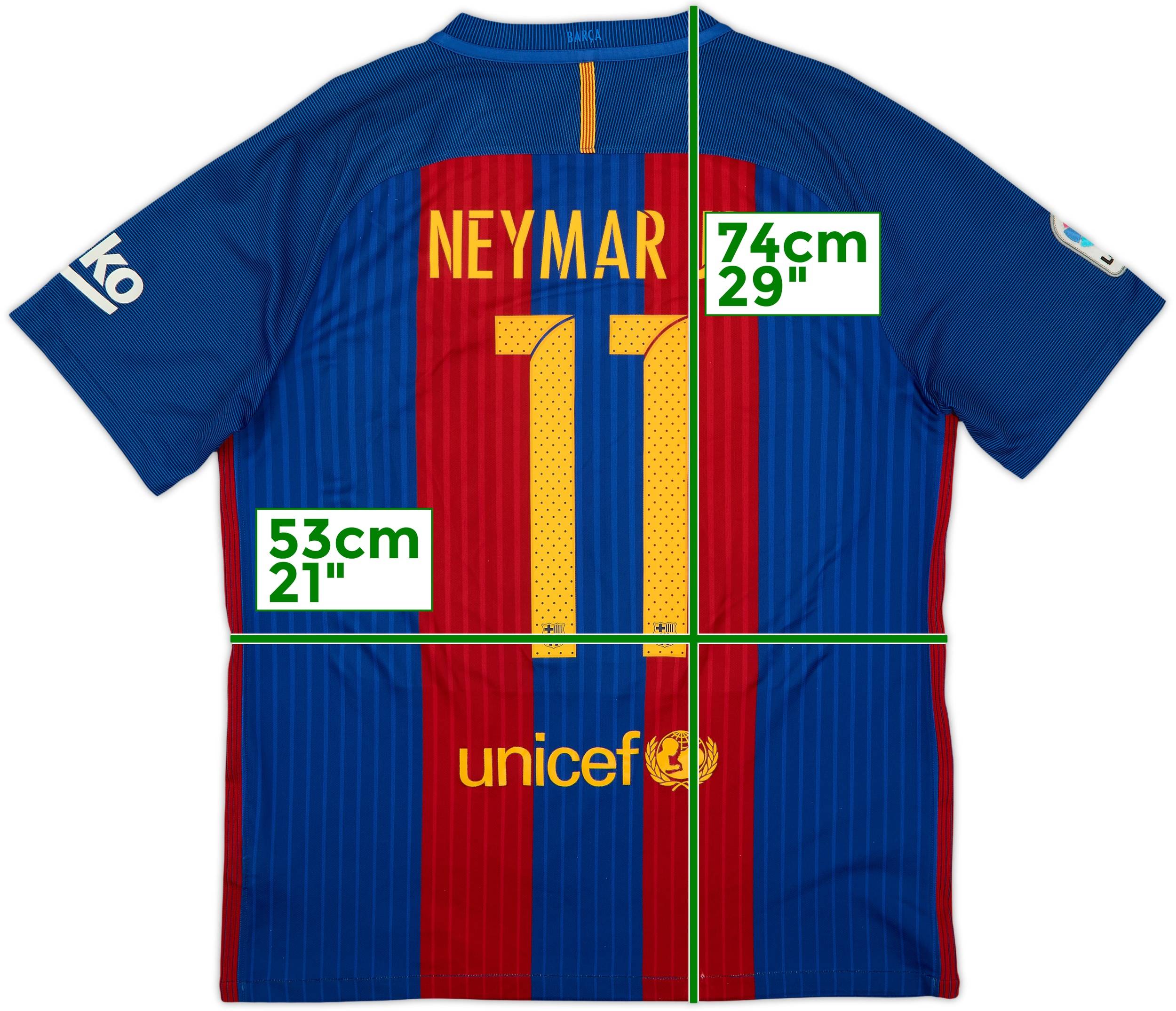 2016-17 Barcelona Home Shirt Neymar Jr #11 - 6/10 - (L)
