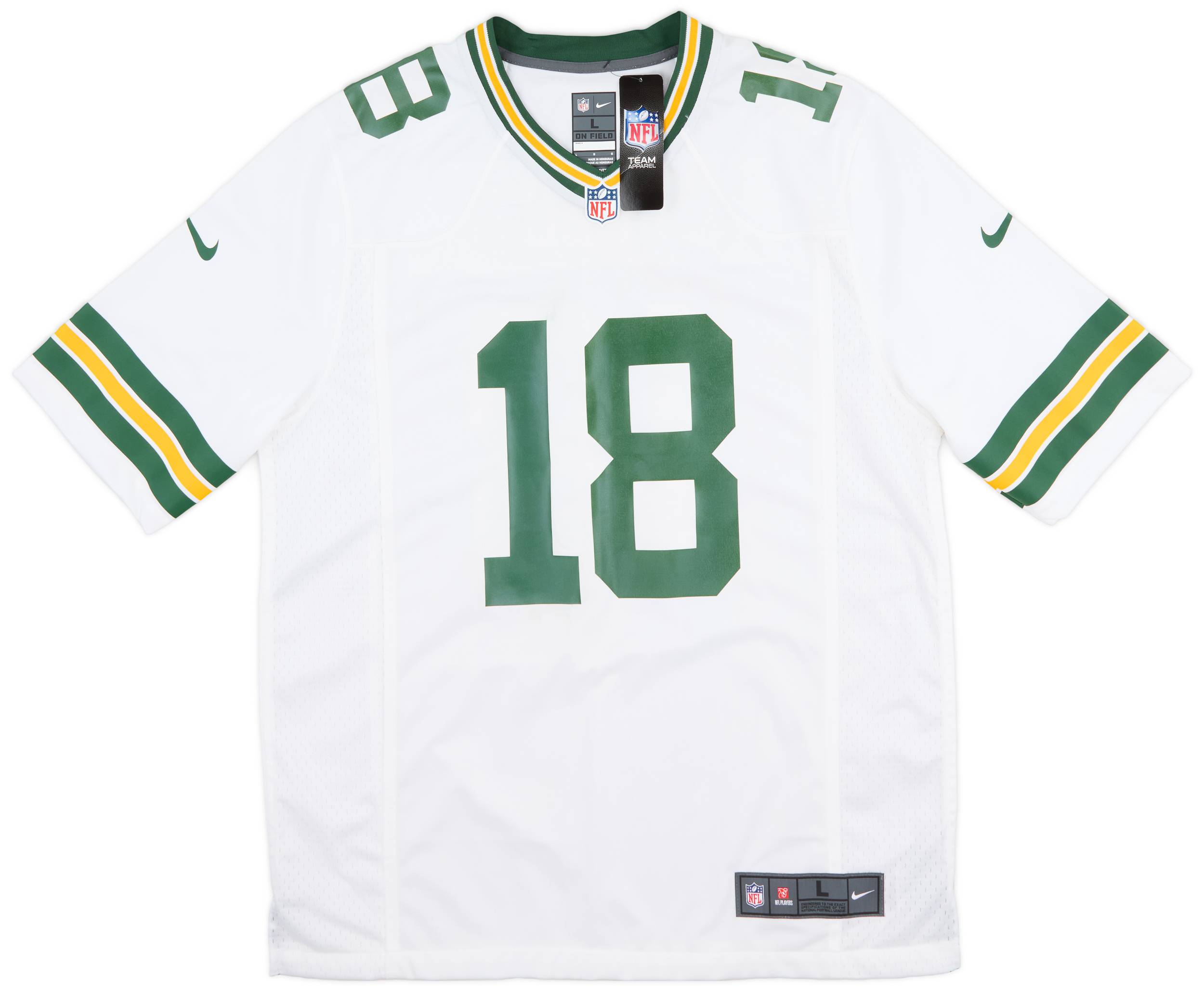 2012 18 Green Bay Packers Cobb 18 Nike Game Away Jersey L