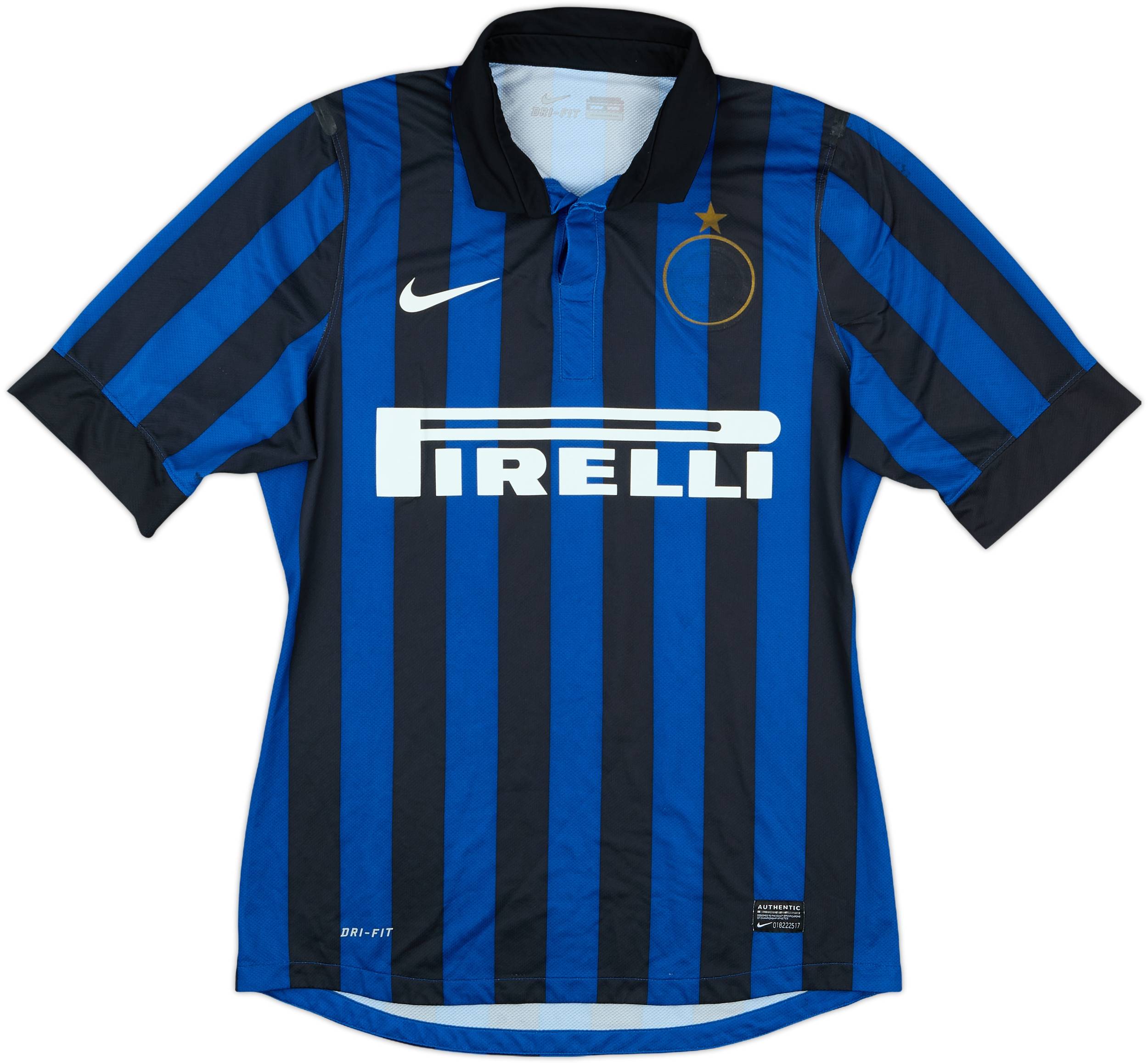 2011-12 Inter Milan Match Issue Home Shirt #6