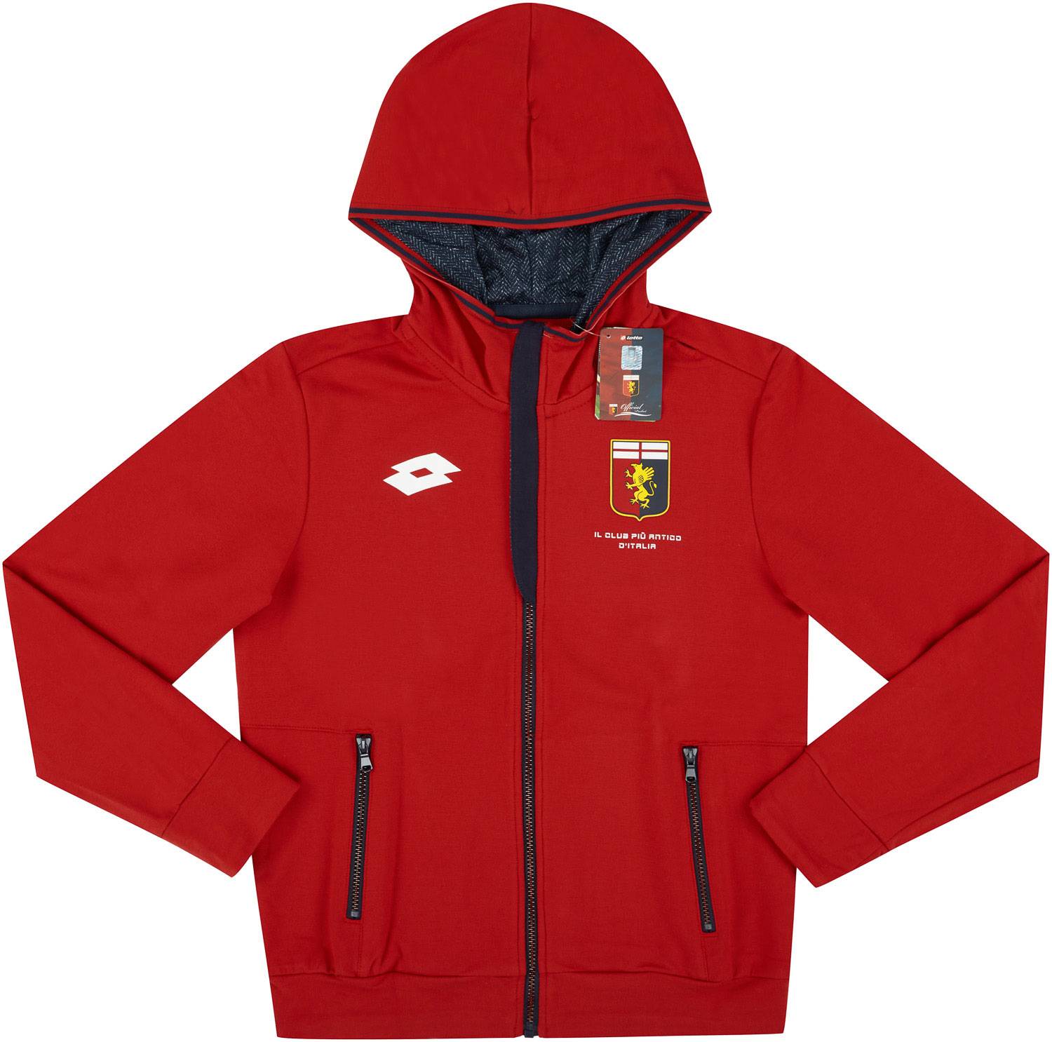 2017-18 Genoa Lotto Hooded Sweat Jacket (KIDS)