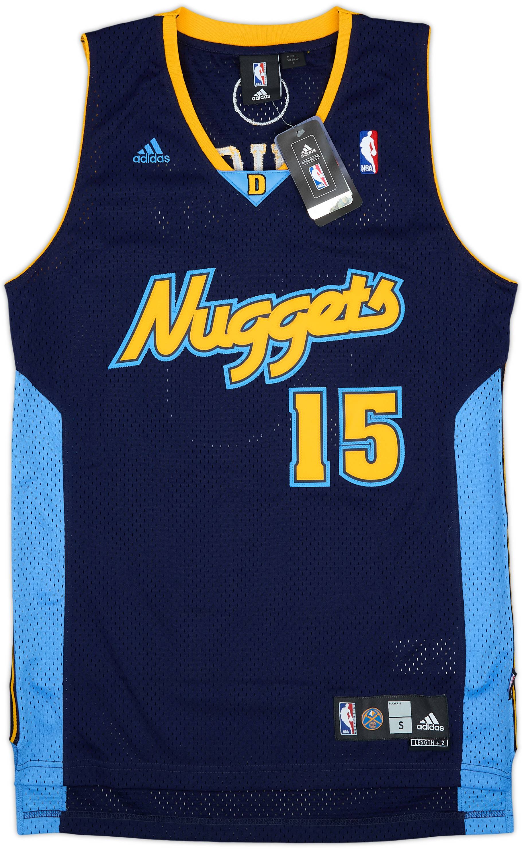 2006-10 Denver Nuggets Anthony #15 adidas Swingman Alternate