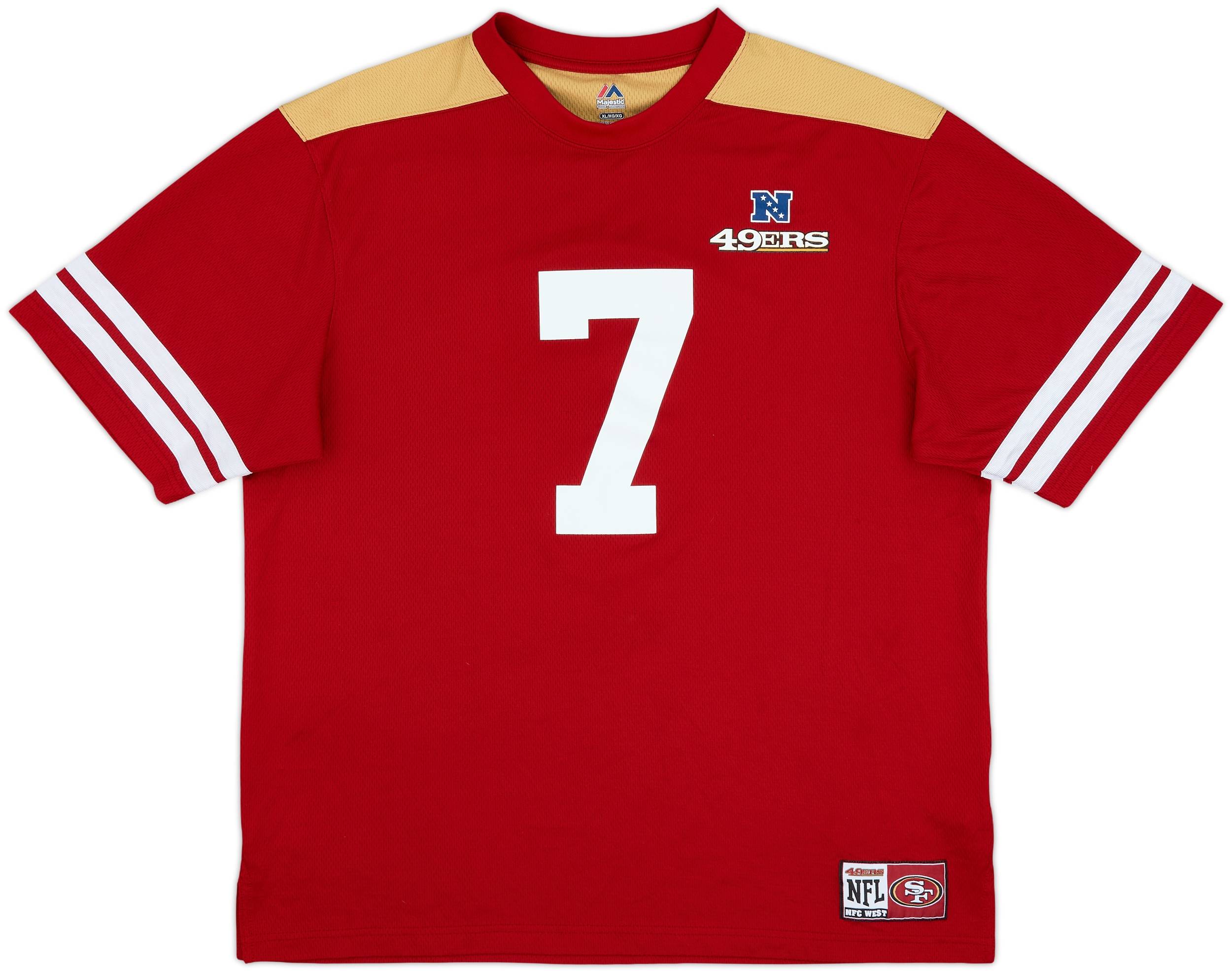 シーレックス　ユニフォーム 2014 San Francisco 49ers Kaepernick #7 Majestic Jersey Tee - 8/10
