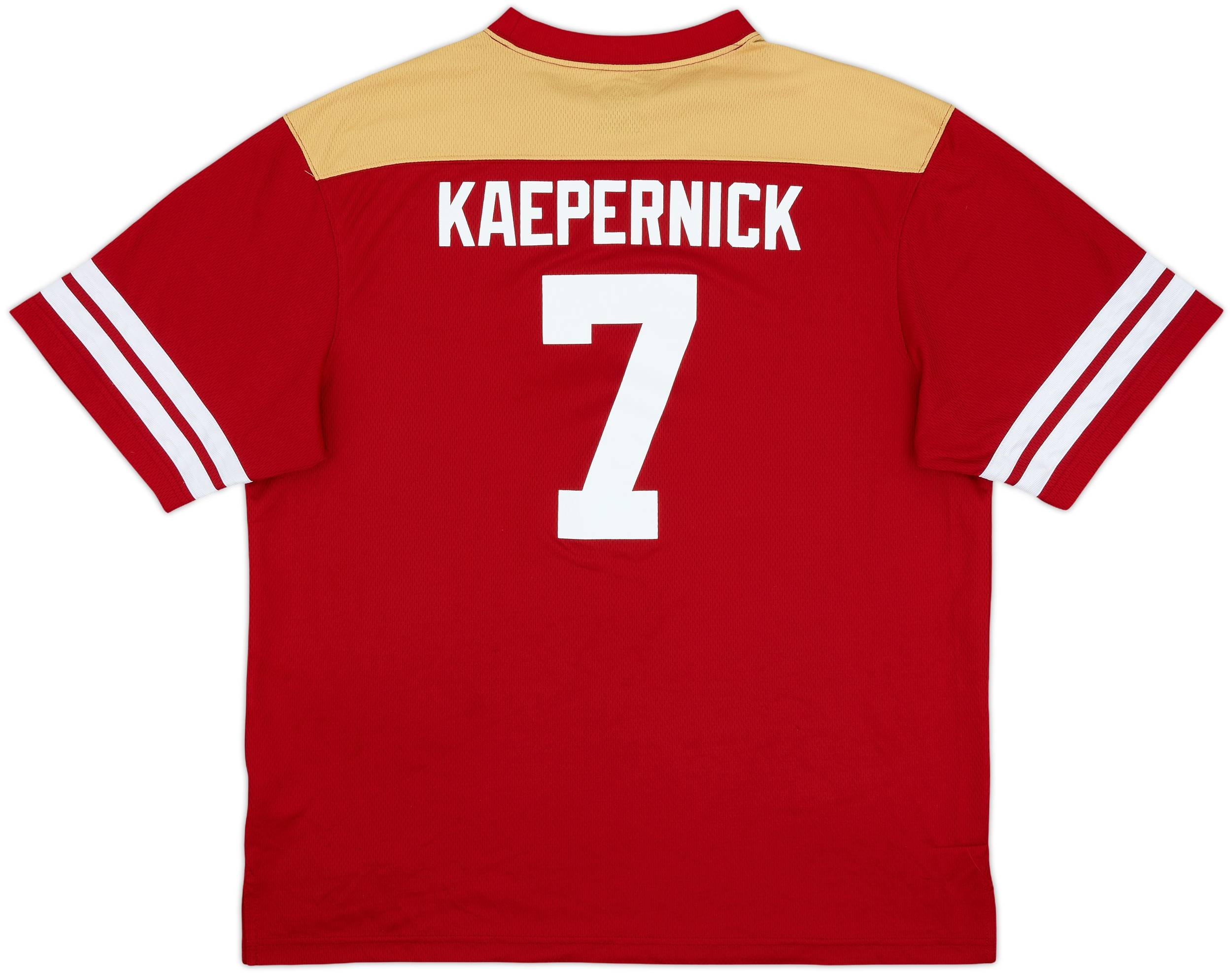 2014 San Francisco 49ers Kaepernick #7 Majestic Jersey Tee - 8/10