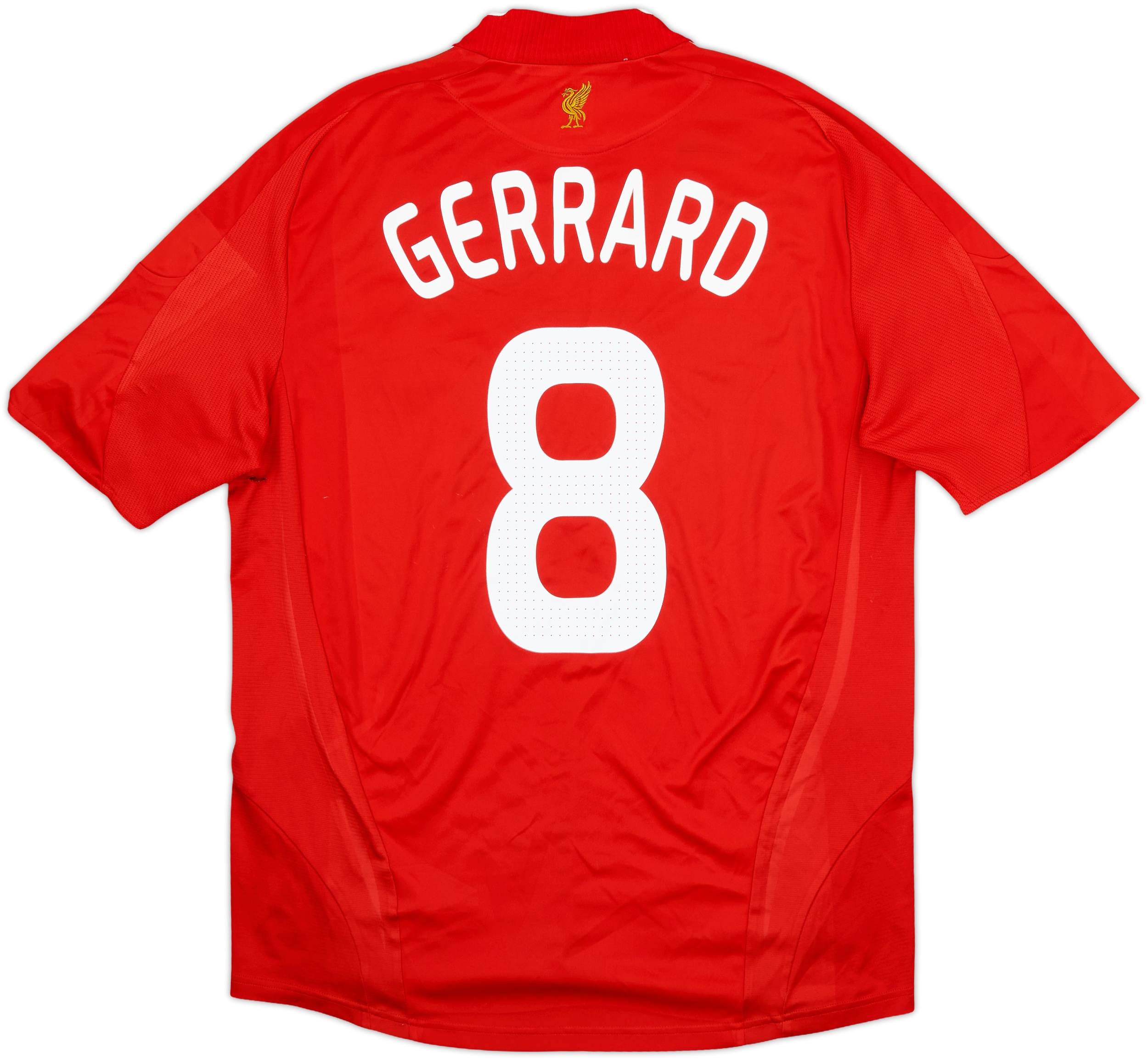 2008-10 Liverpool Home Shirt Gerrard #8 - 6/10 - (L)