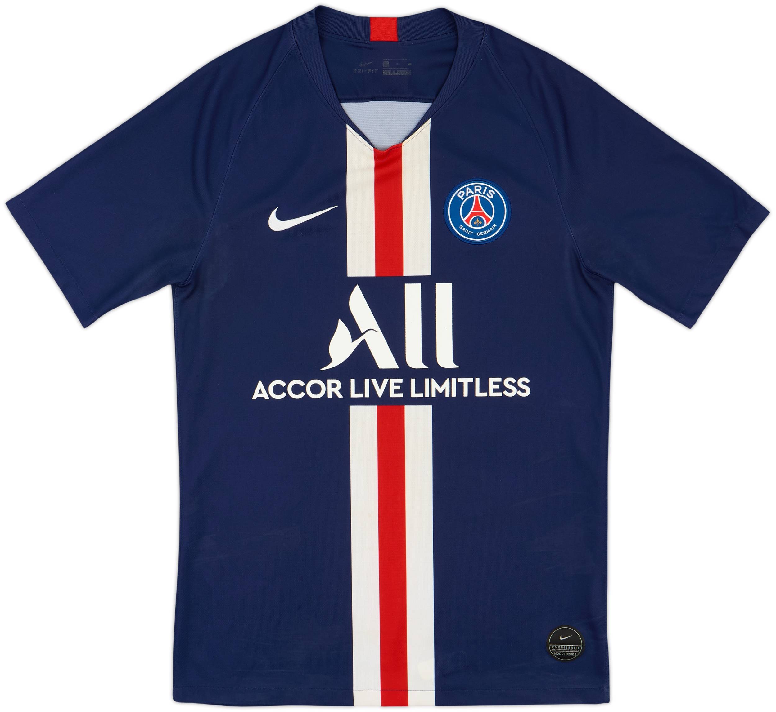 2019-20 Paris Saint-Germain Home Shirt - 4/10 - (S)